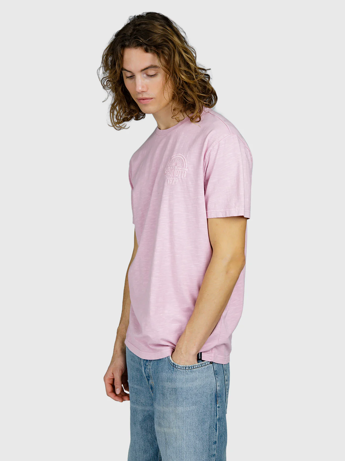 Mattey Men T-shirt | Mauve Mist - Image 4
