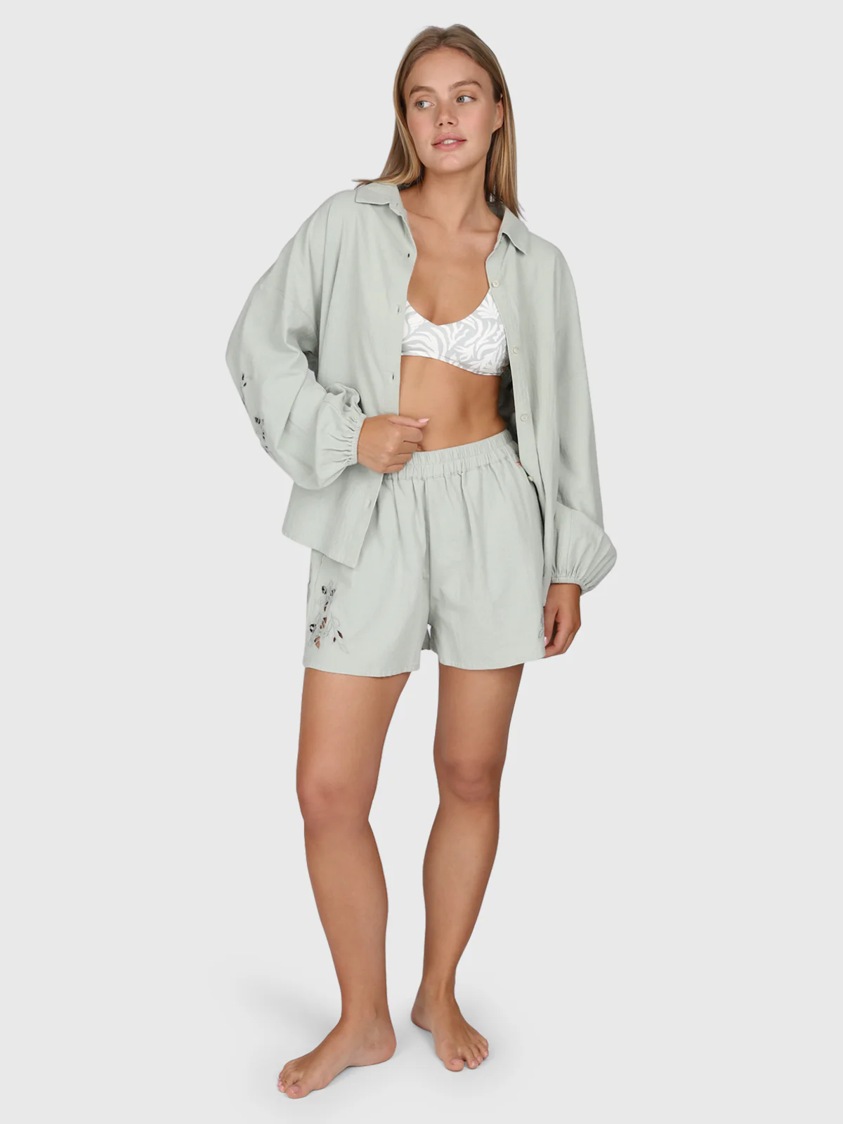 Maysa Women Shirt | Aqua Grey - Image 5
