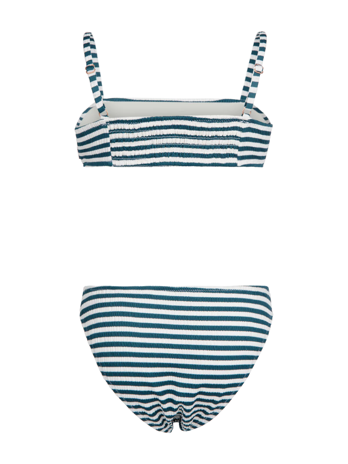 Mezze-Stripe Girls Bikini | Snow - Image 2