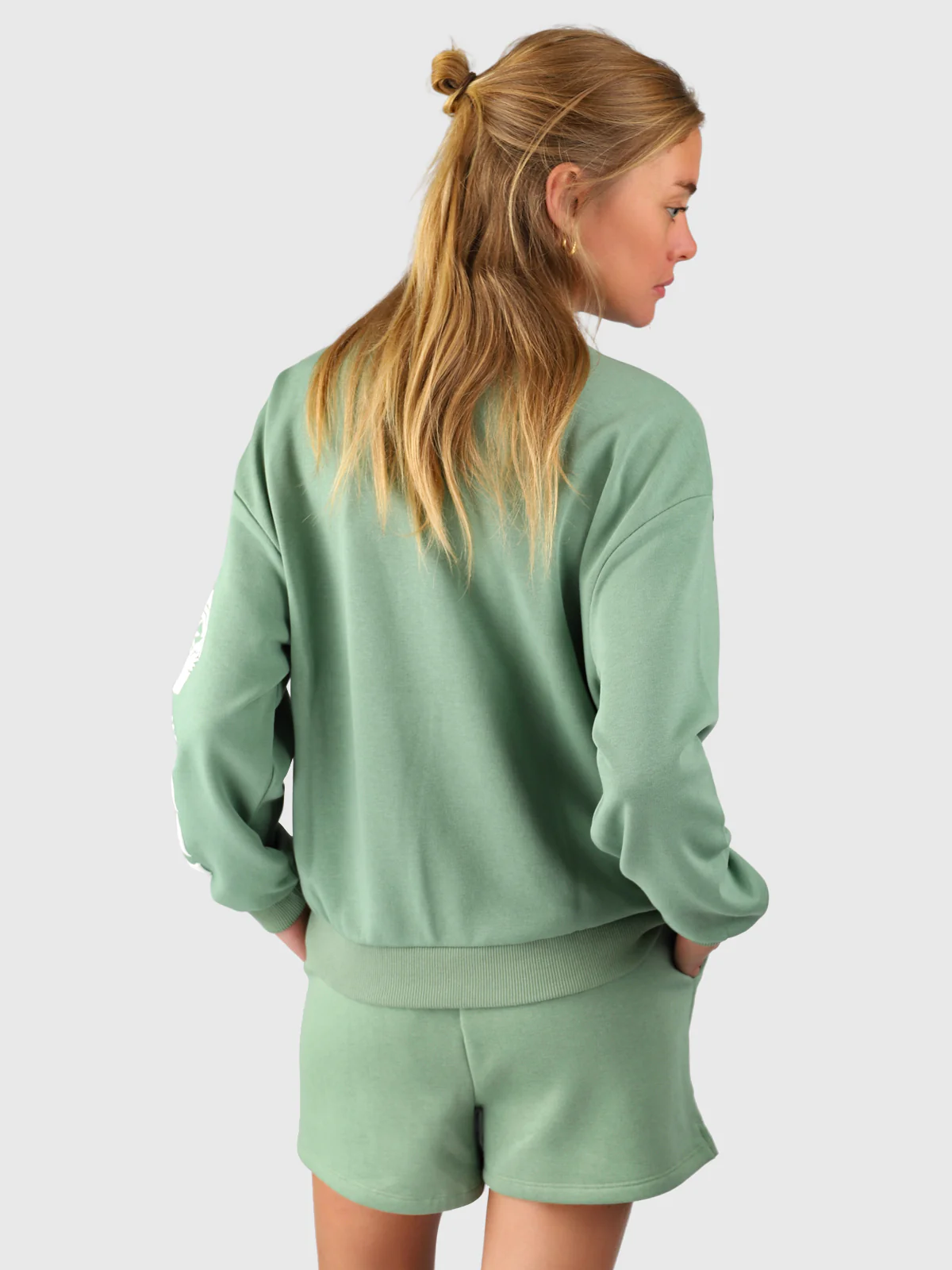 Milly Women Sweat Short | Eucalyptus - Image 3