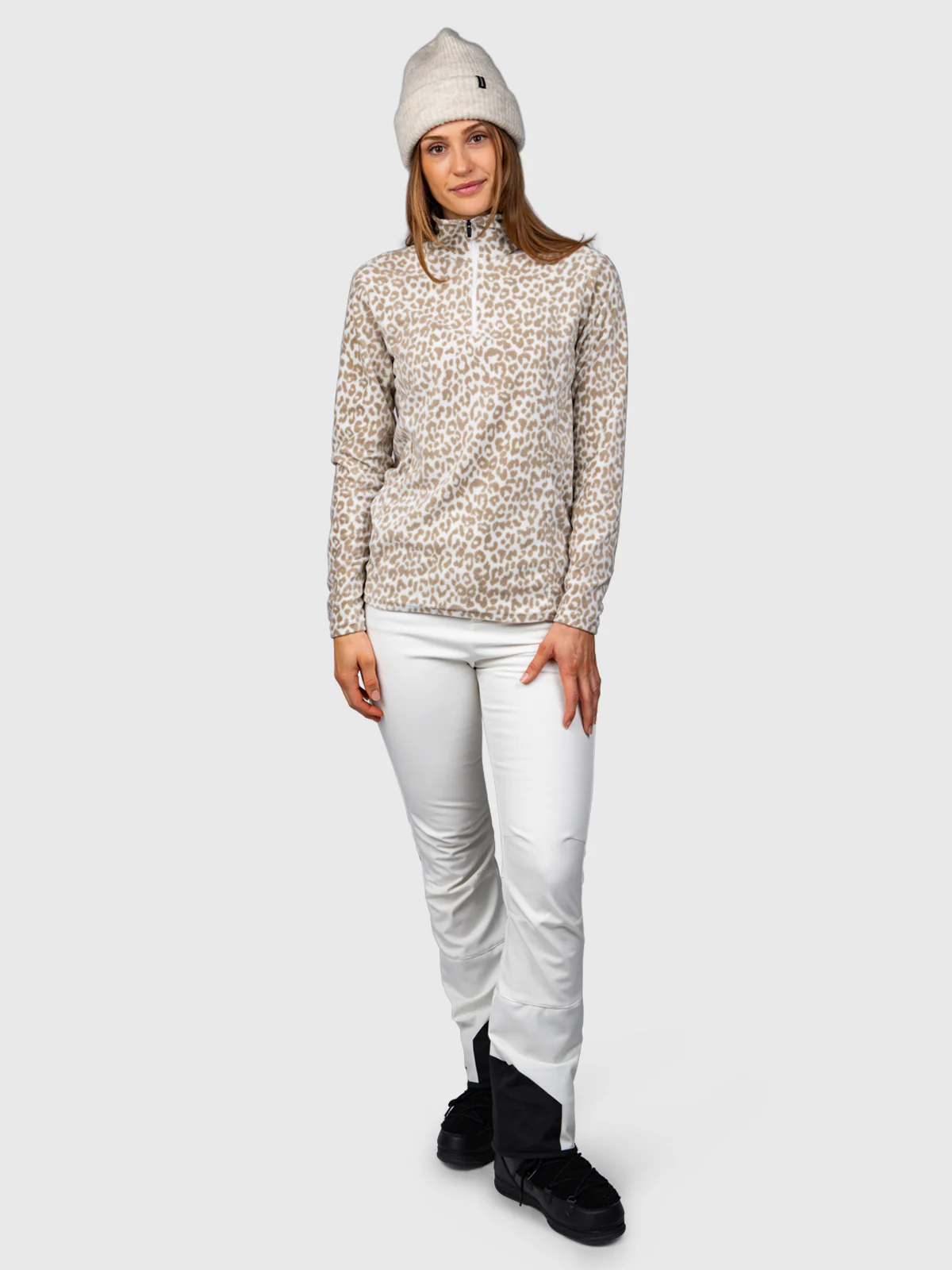 Misma-Print Women Fleece | Leopard Snow - Image 5
