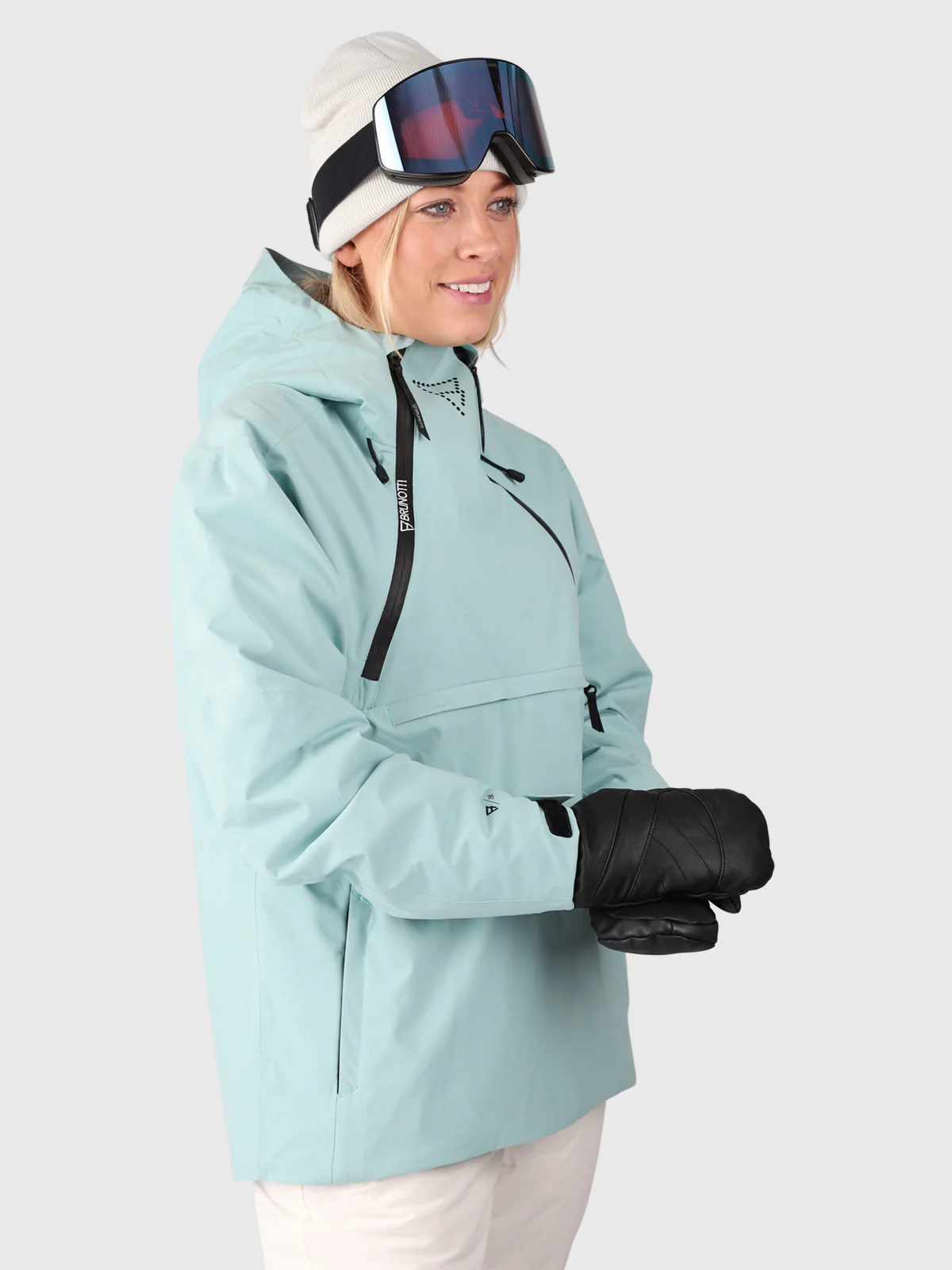 Mojavasa-S Women Anorak Snow Jacket | Sea Green - Image 3