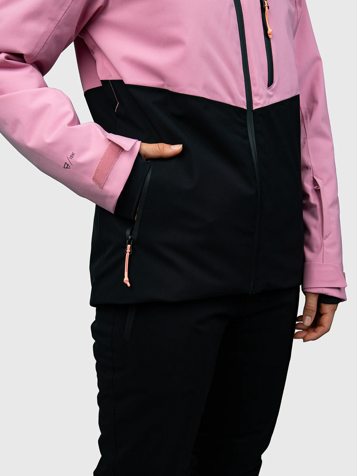 Montacia Women Snow Jacket | Dusty Pink - Image 13