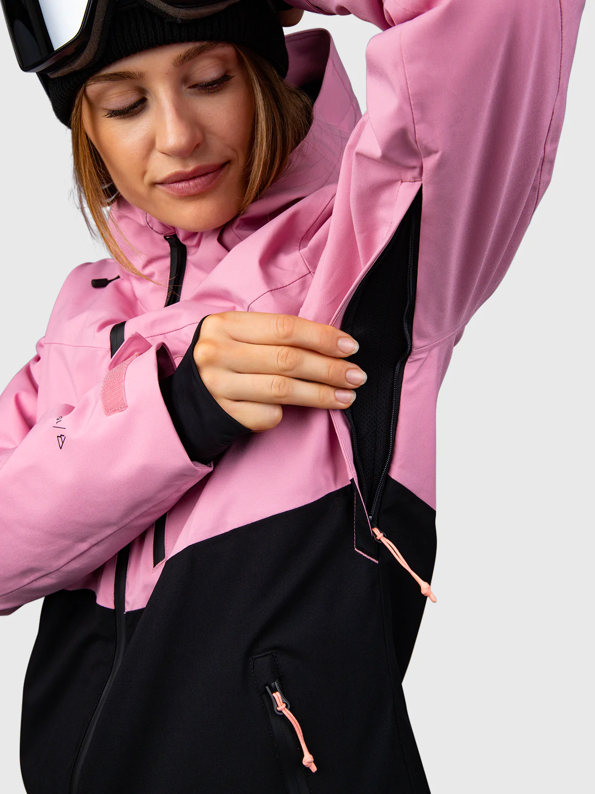 Montacia Women Snow Jacket | Dusty Pink - Image 6