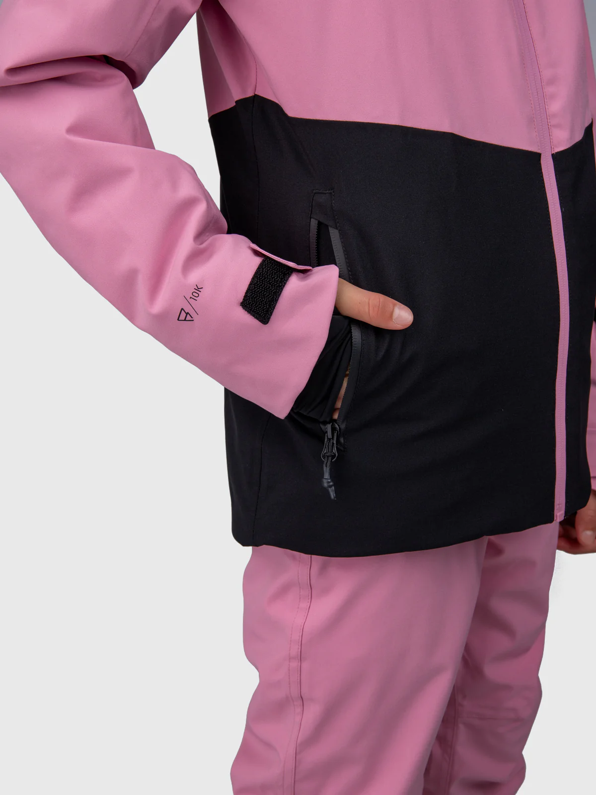 Montacy Girls Snow Jacket | Dusty Pink - Image 11