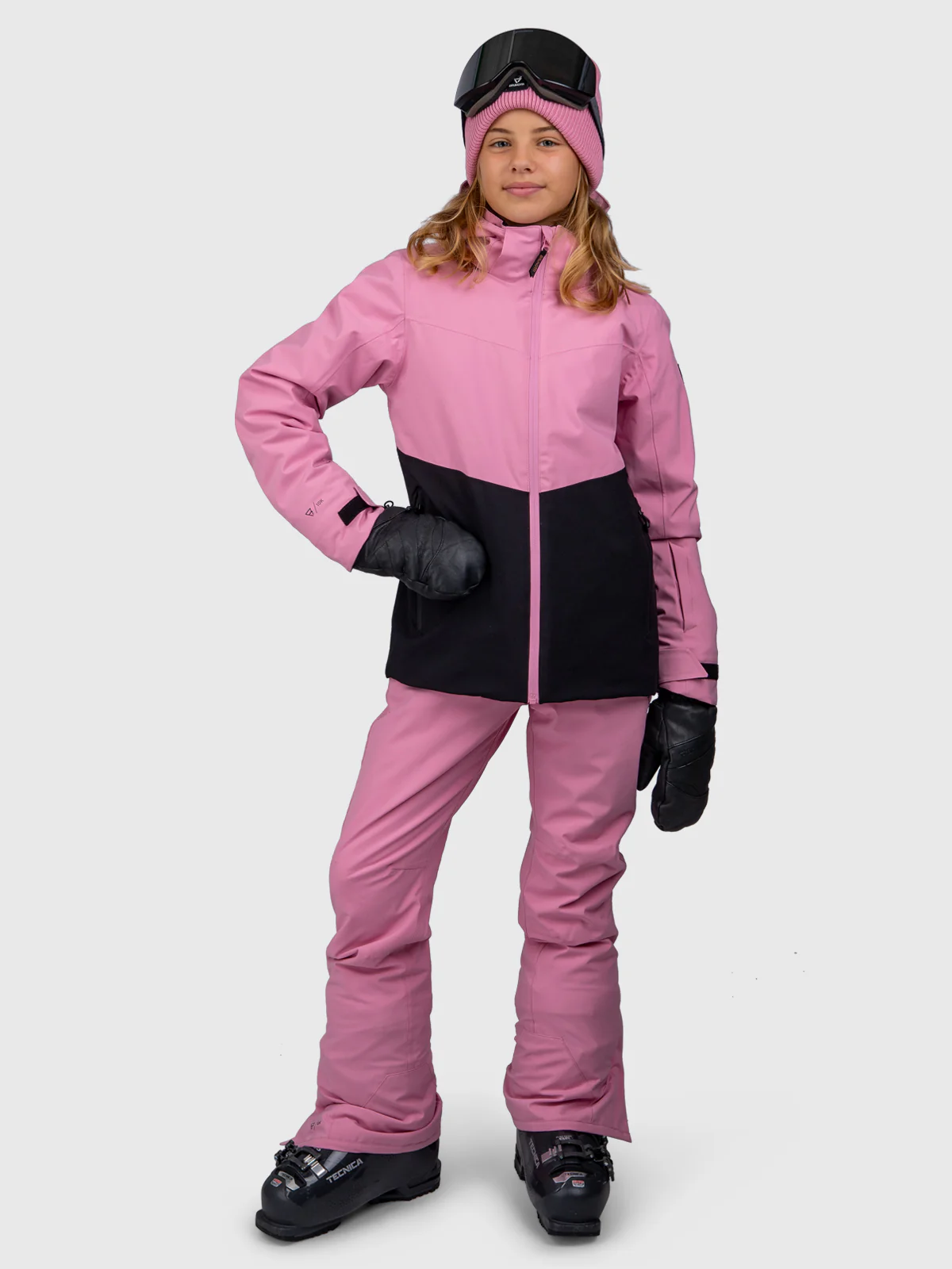 Montacy Girls Snow Jacket | Dusty Pink - Image 5