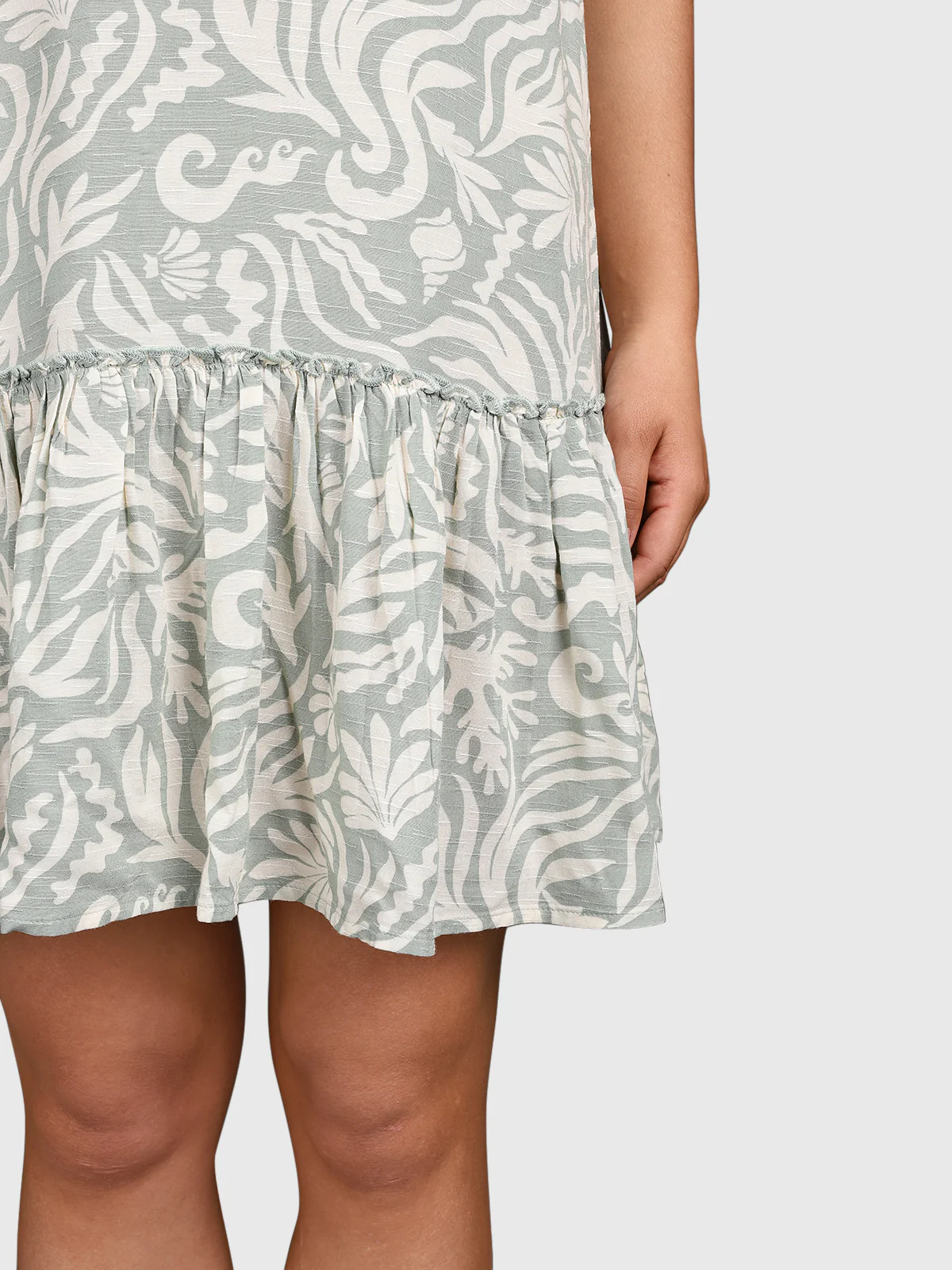 Nami-Print Women Dress | Aqua Grey - Image 6