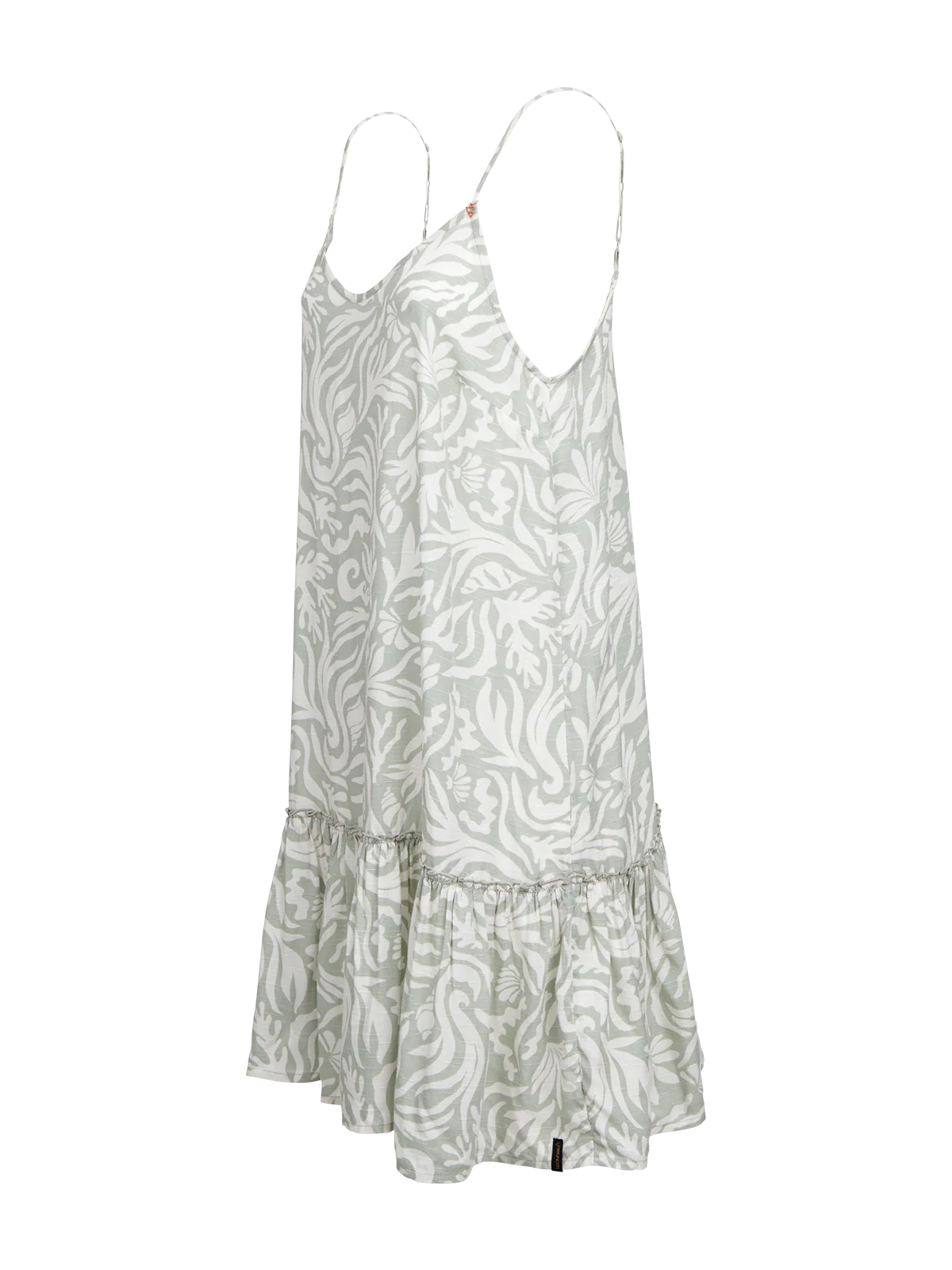 Nami-Print Women Dress | Aqua Grey - Image 9