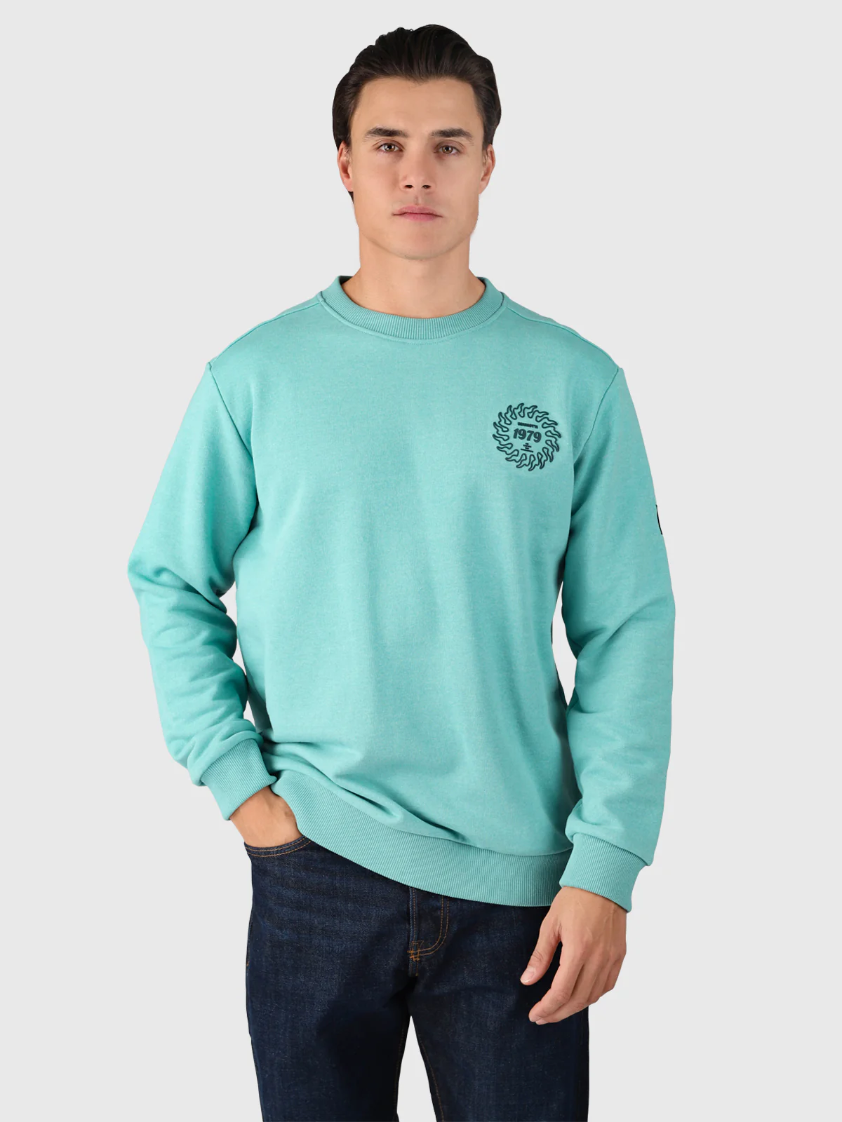 Naval Men Sweater | Bottle Green - Image 3