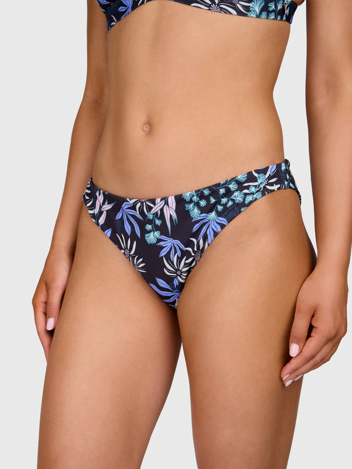 Nell-Print Women Bikini Bottom | Black