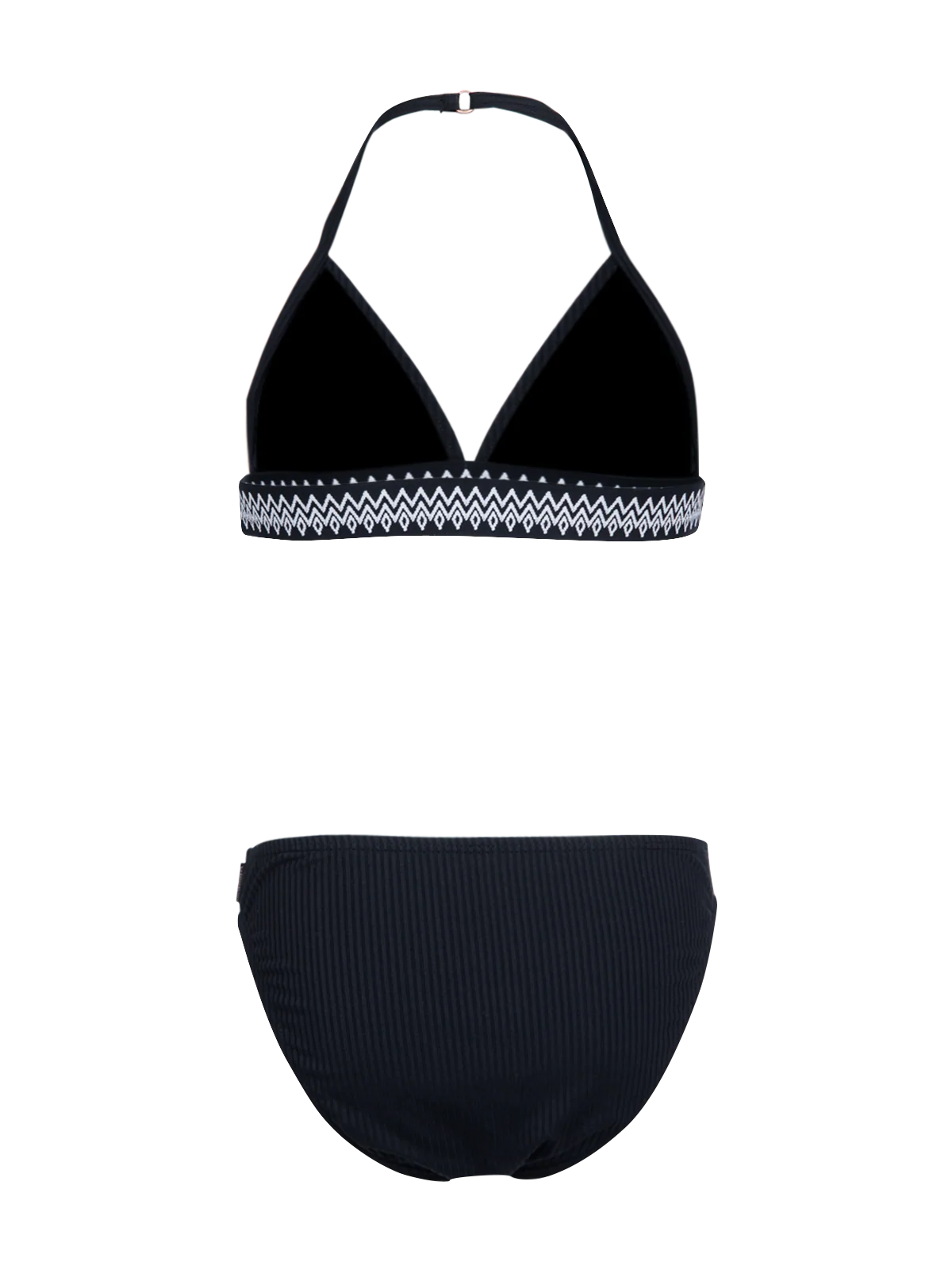 Nelle-Rib Girls Bikini | Black - Image 2