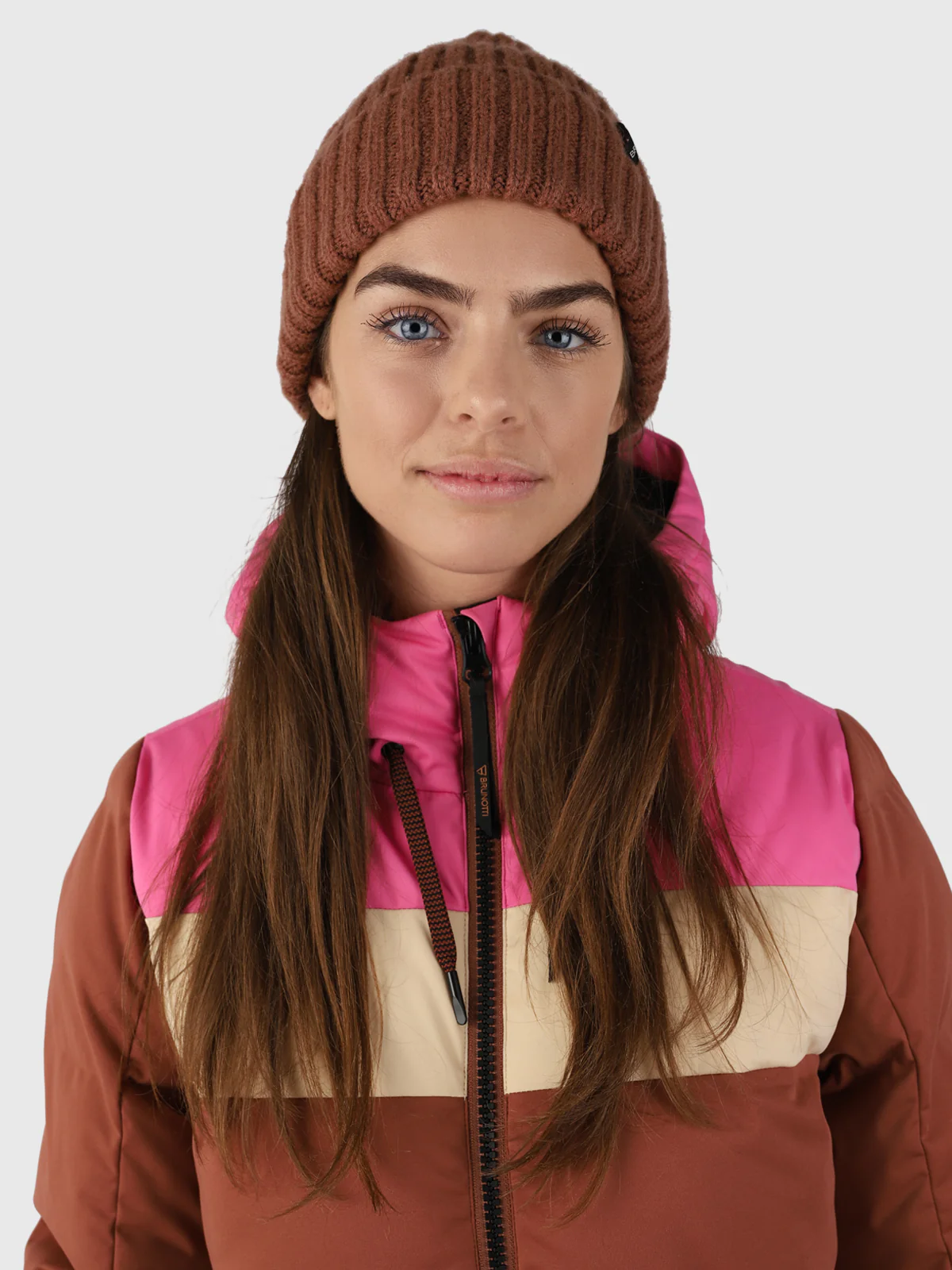 Niagona Women Puffer Snow Jacket | Brown - Image 6