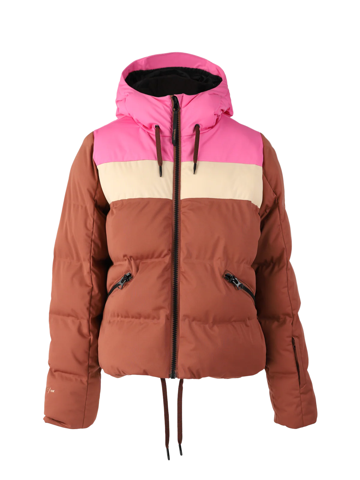 Niagona Women Puffer Snow Jacket | Brown - Image 8