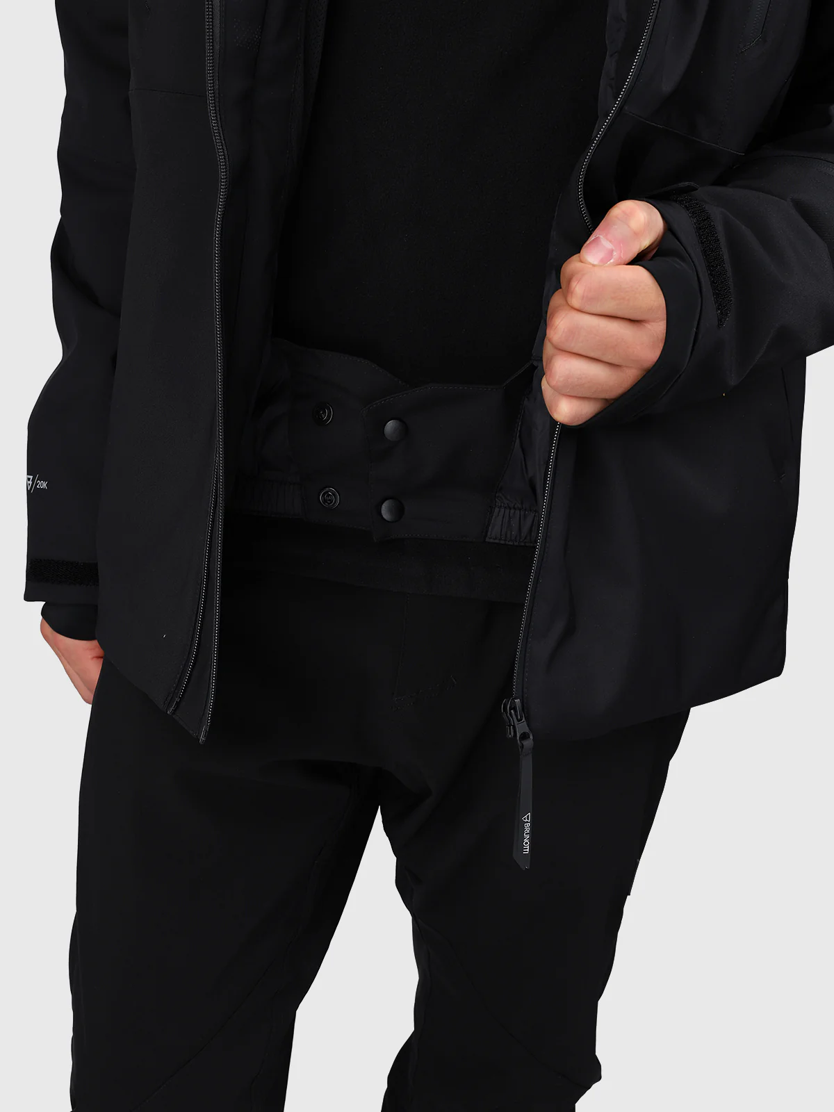 Norrow Men Snow Jacket | Black - Image 13