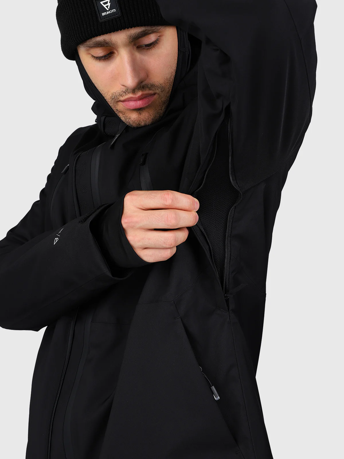 Norrow Men Snow Jacket | Black - Image 14