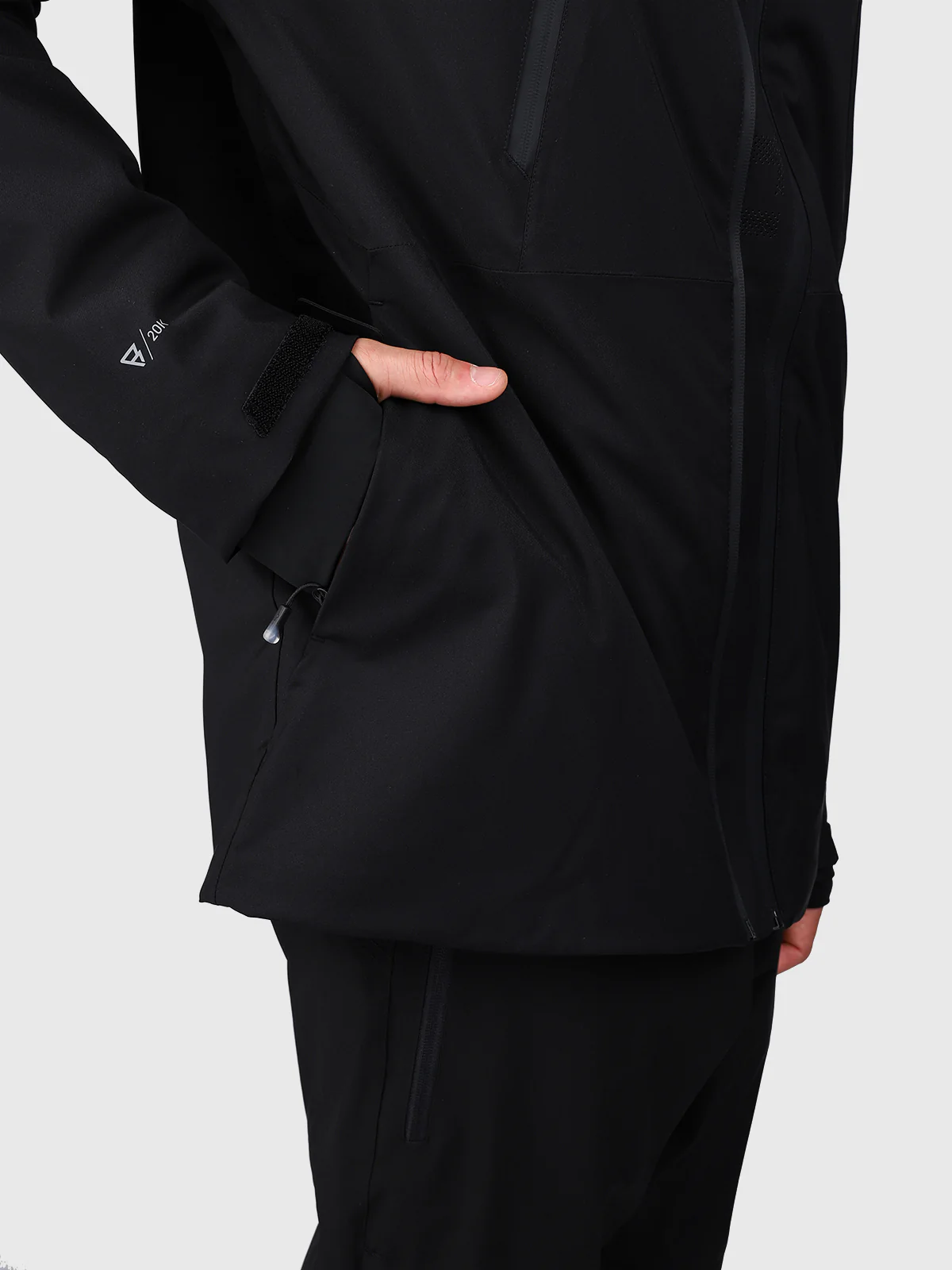 Norrow Men Snow Jacket | Black - Image 16