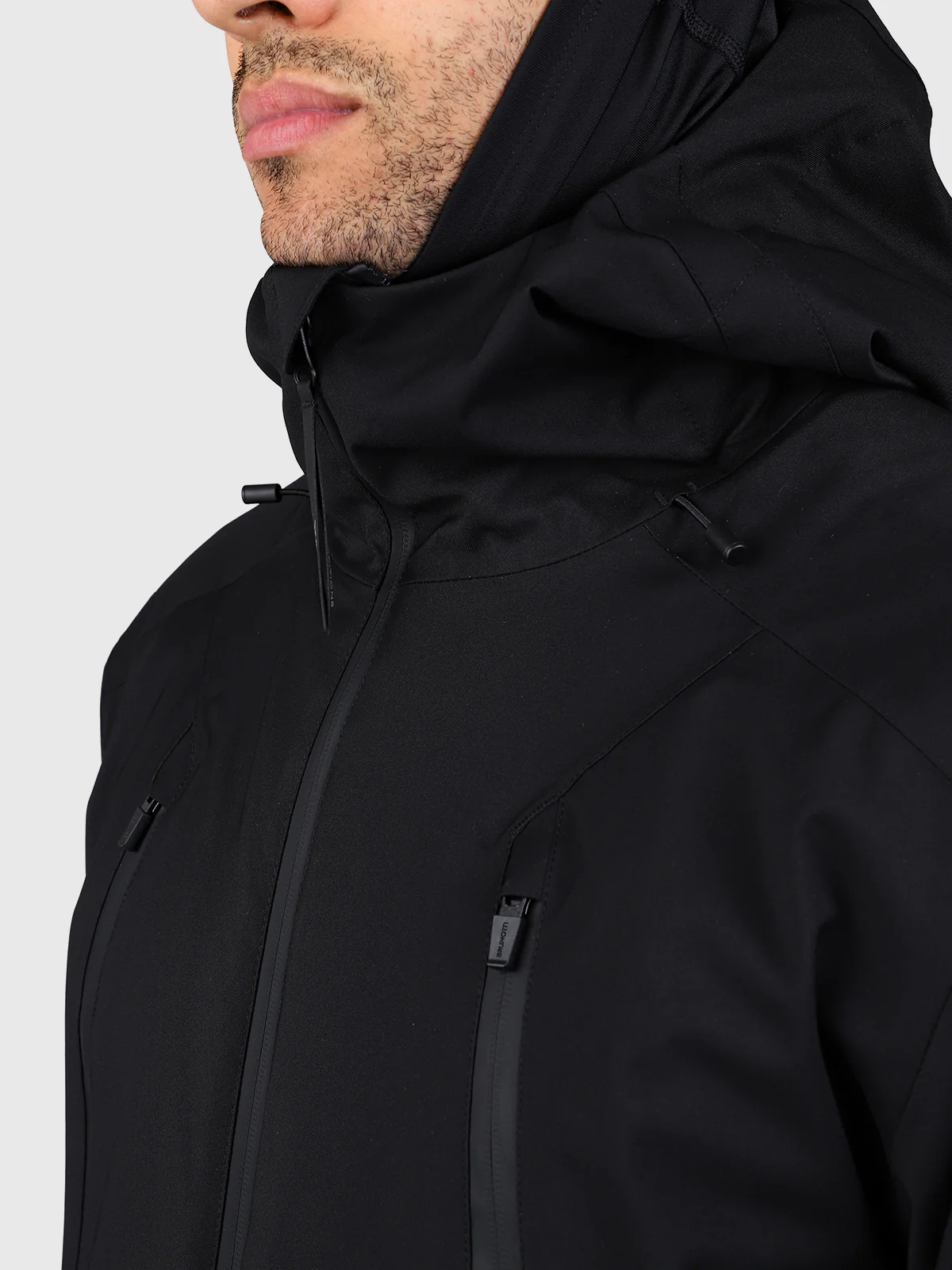 Norrow Men Snow Jacket | Black - Image 18