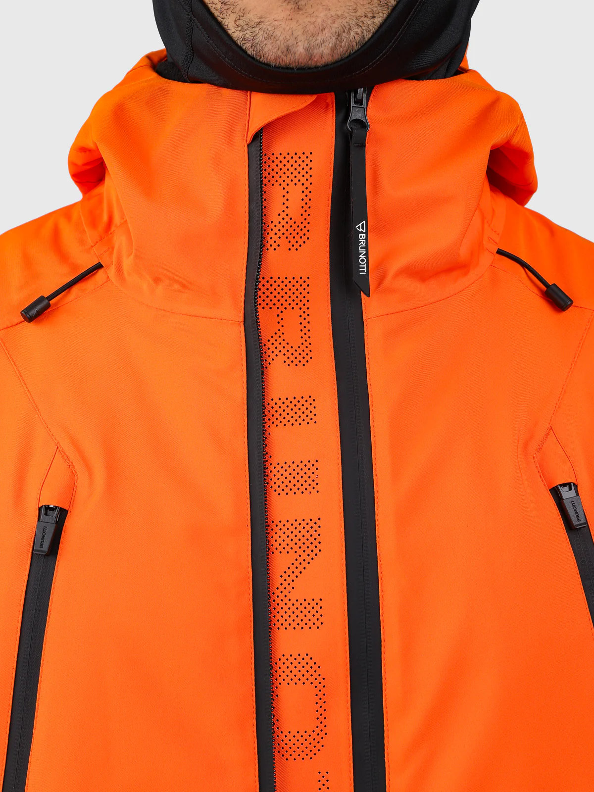Norrow Men Snow Jacket | Punch Orange - Image 11