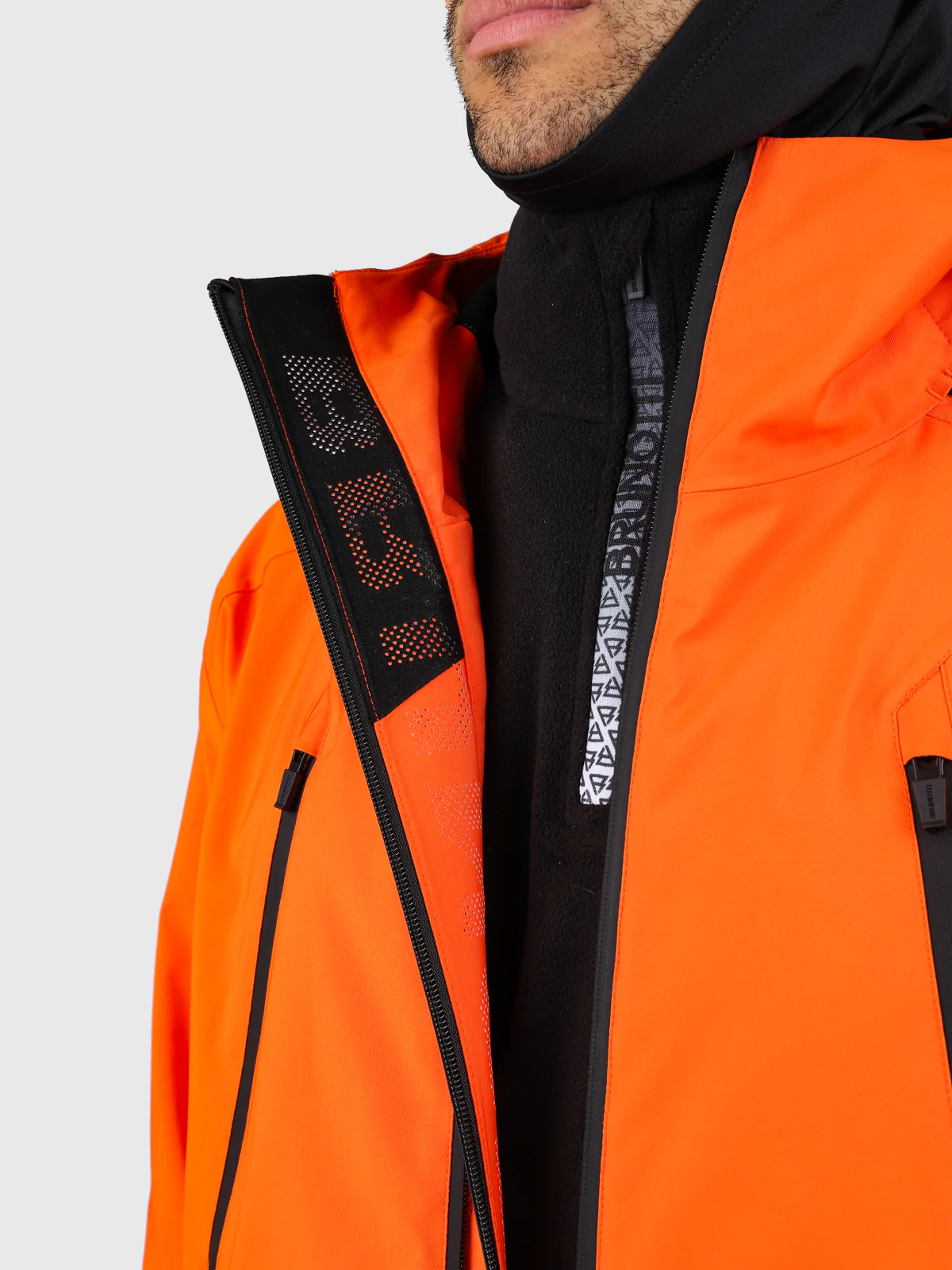 Norrow Men Snow Jacket | Punch Orange - Image 12