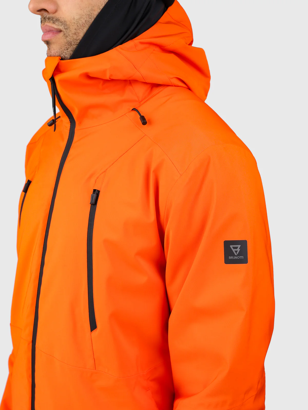 Norrow Men Snow Jacket | Punch Orange - Image 20