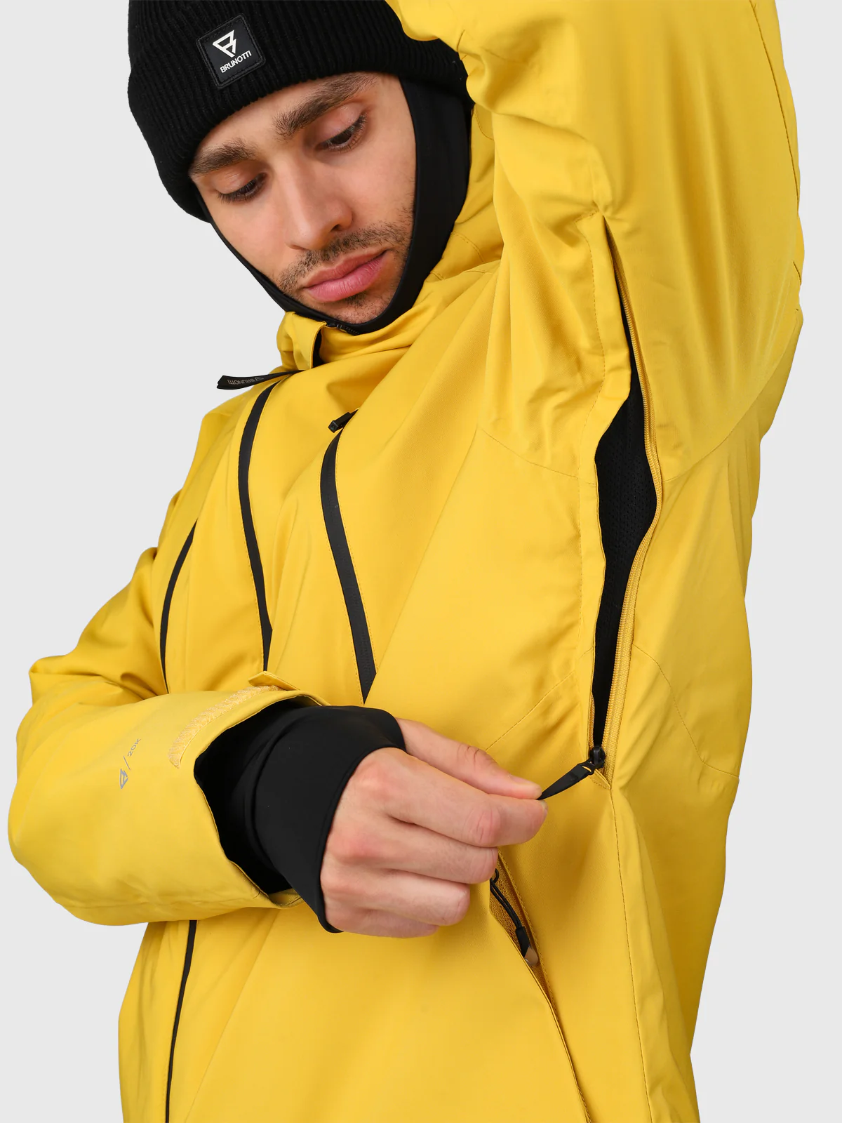 Norrow Men Snow Jacket | Lemon Curry - Image 17