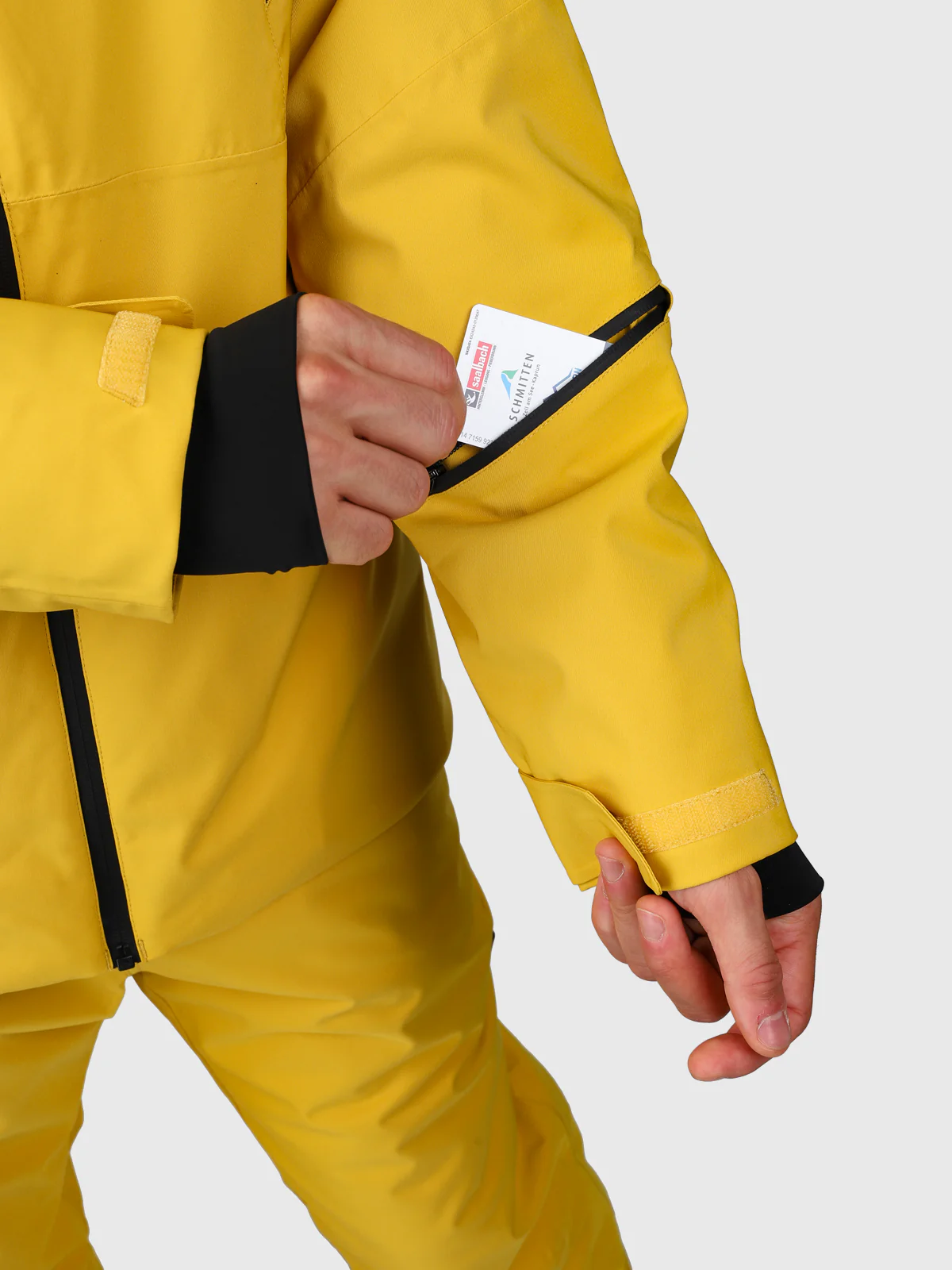 Norrow Men Snow Jacket | Lemon Curry - Image 19