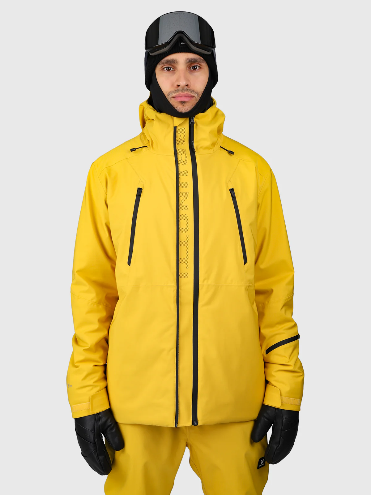 Norrow Men Snow Jacket | Lemon Curry - Image 3
