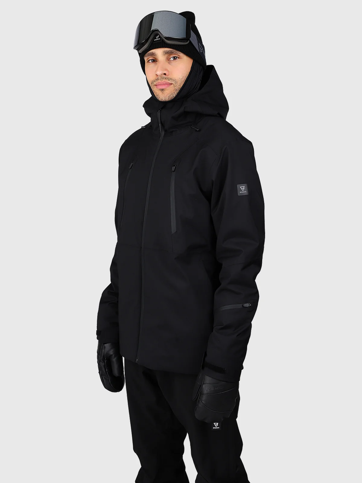 Norrow Men Snow Jacket | Black - Image 6
