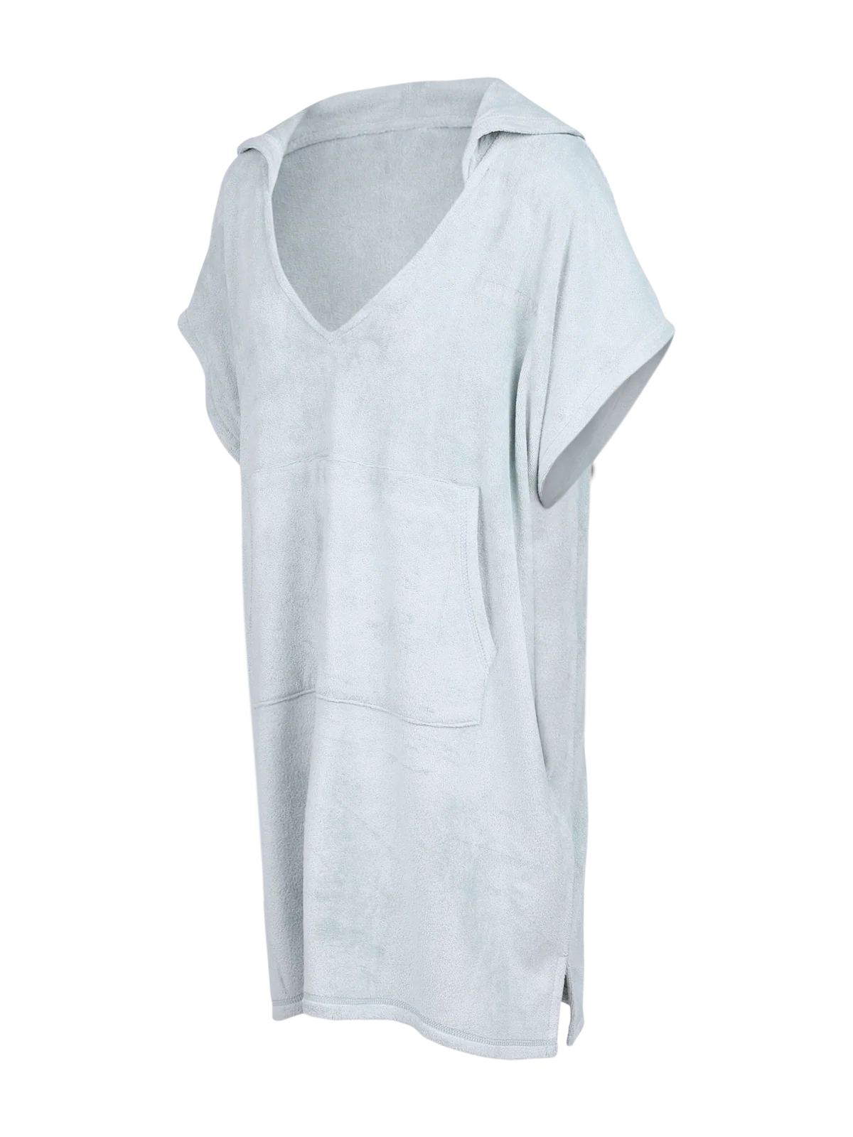 Paige Women Poncho | Aqua Grey - Image 8
