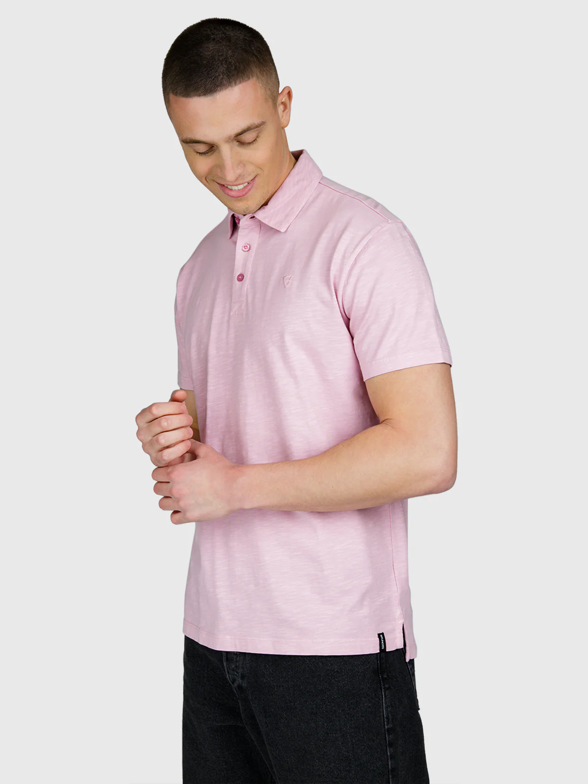 Palorai Men Polo | Mauve Mist - Image 4