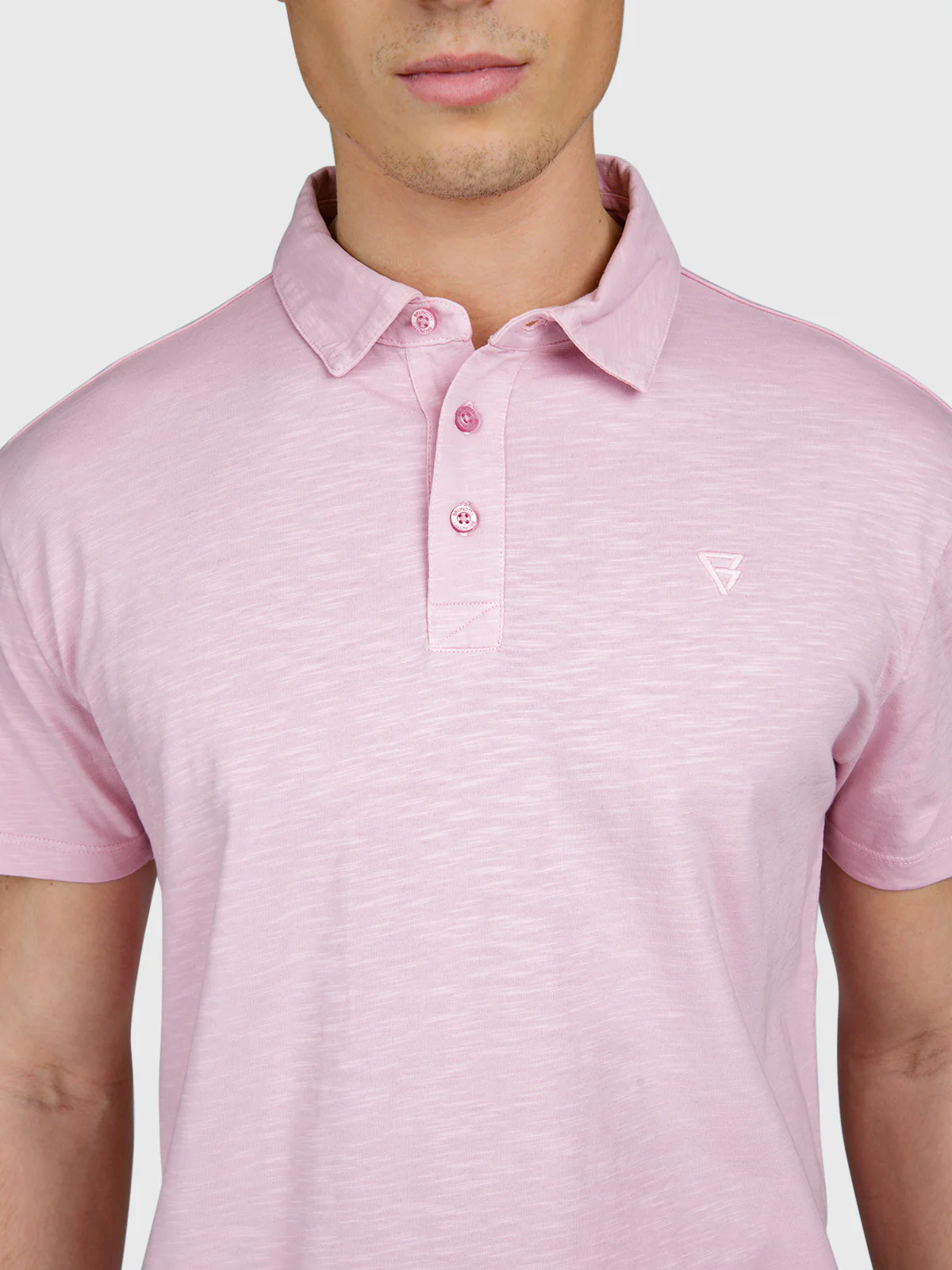 Palorai Men Polo | Mauve Mist - Image 6