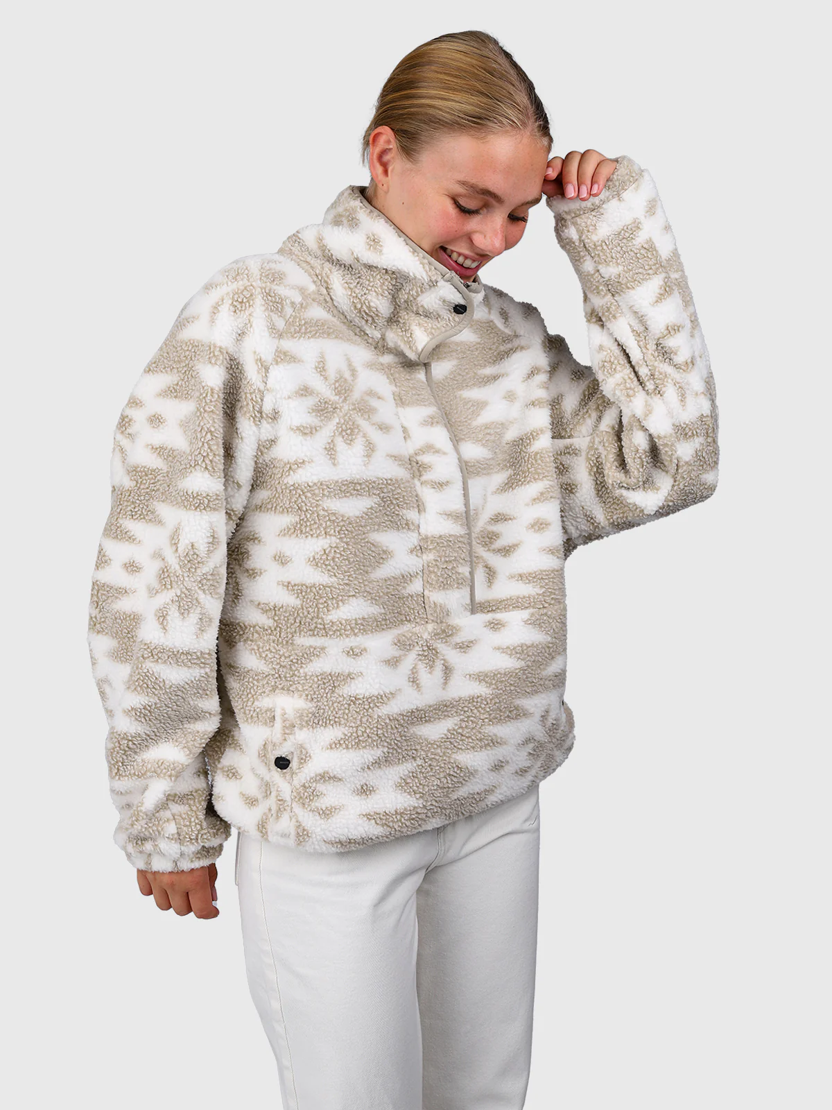 Powchou-Print Women Fleece | Polar Fungi - Image 5