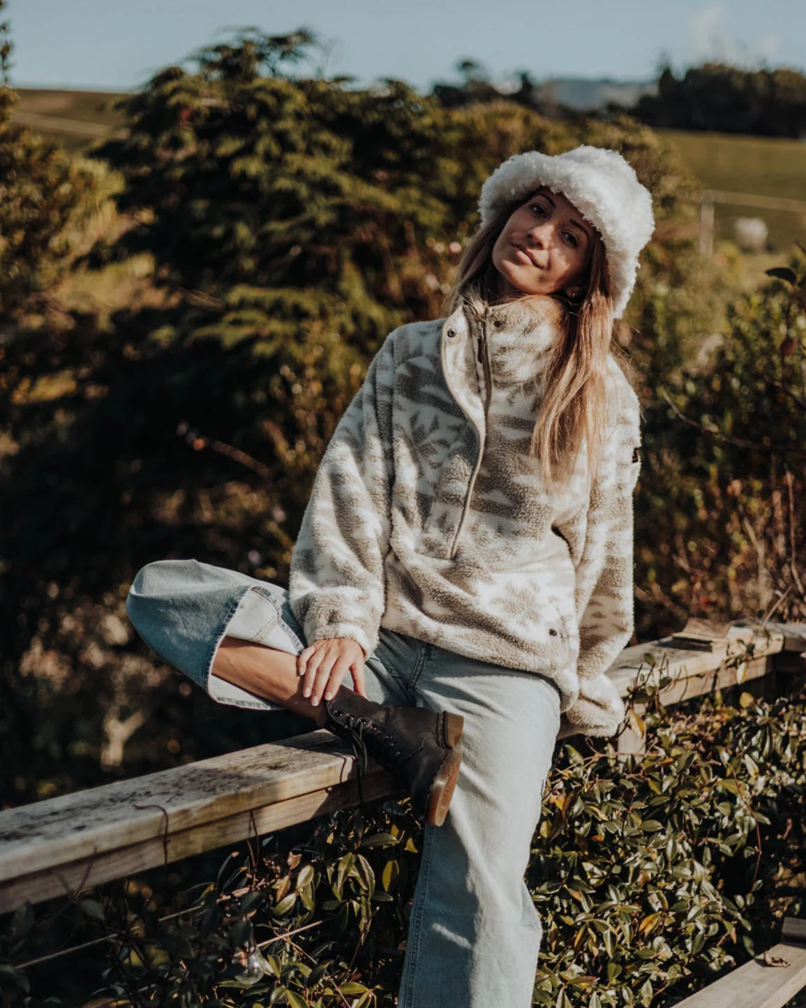 Powchou-Print Women Fleece | Polar Fungi - Image 7