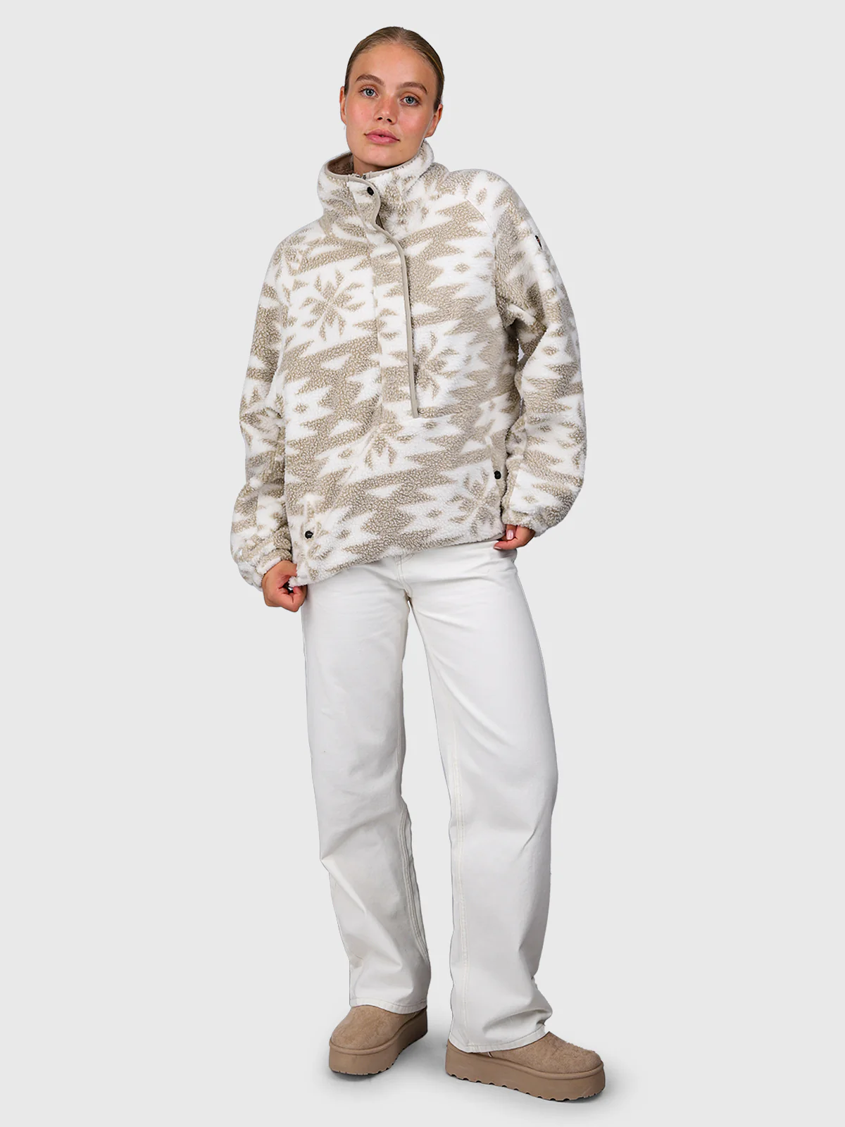 Powchou-Print Women Fleece | Polar Fungi - Image 8