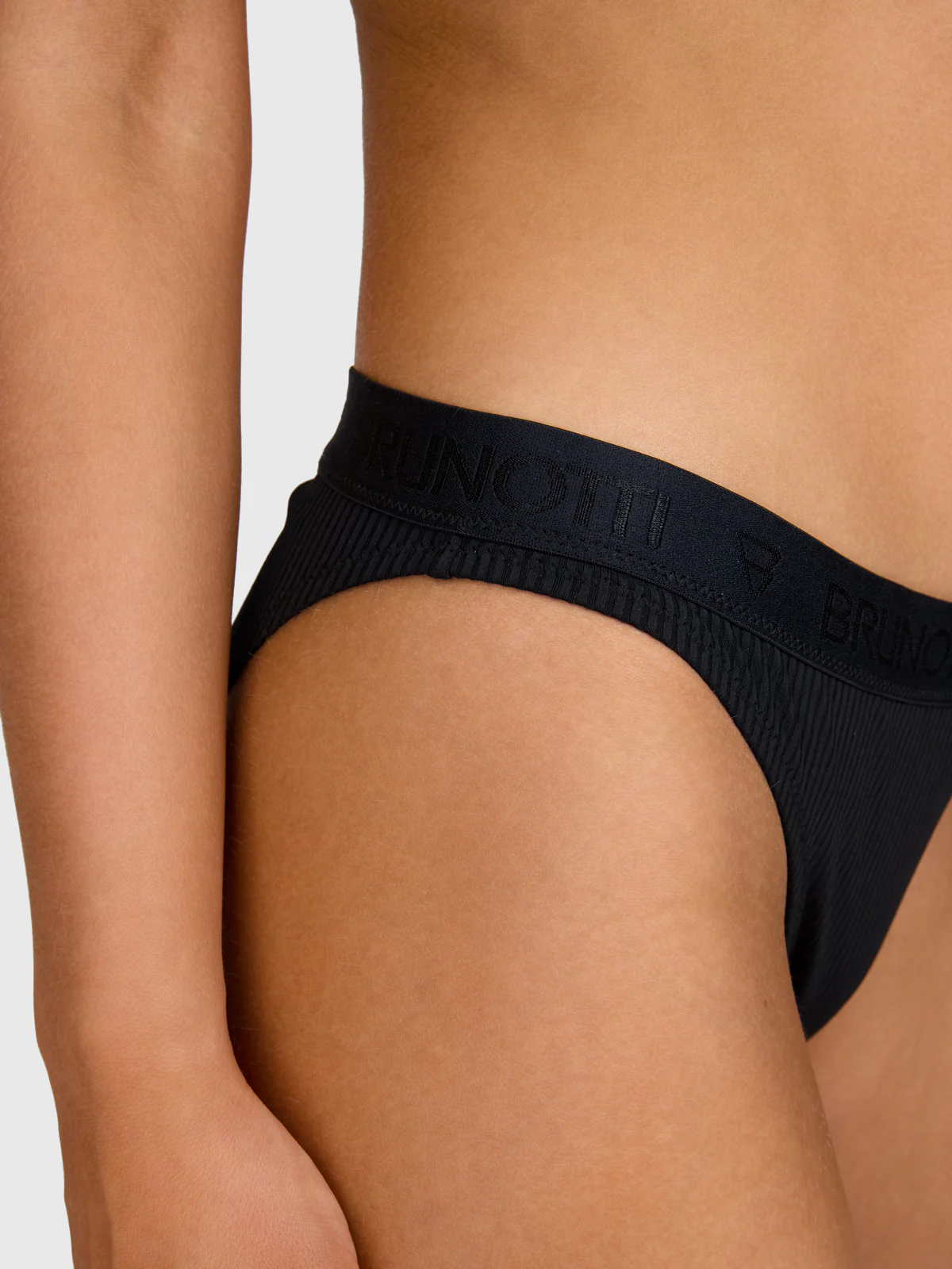 Relay-Rib Women Bikini Bottom | Black - Image 10