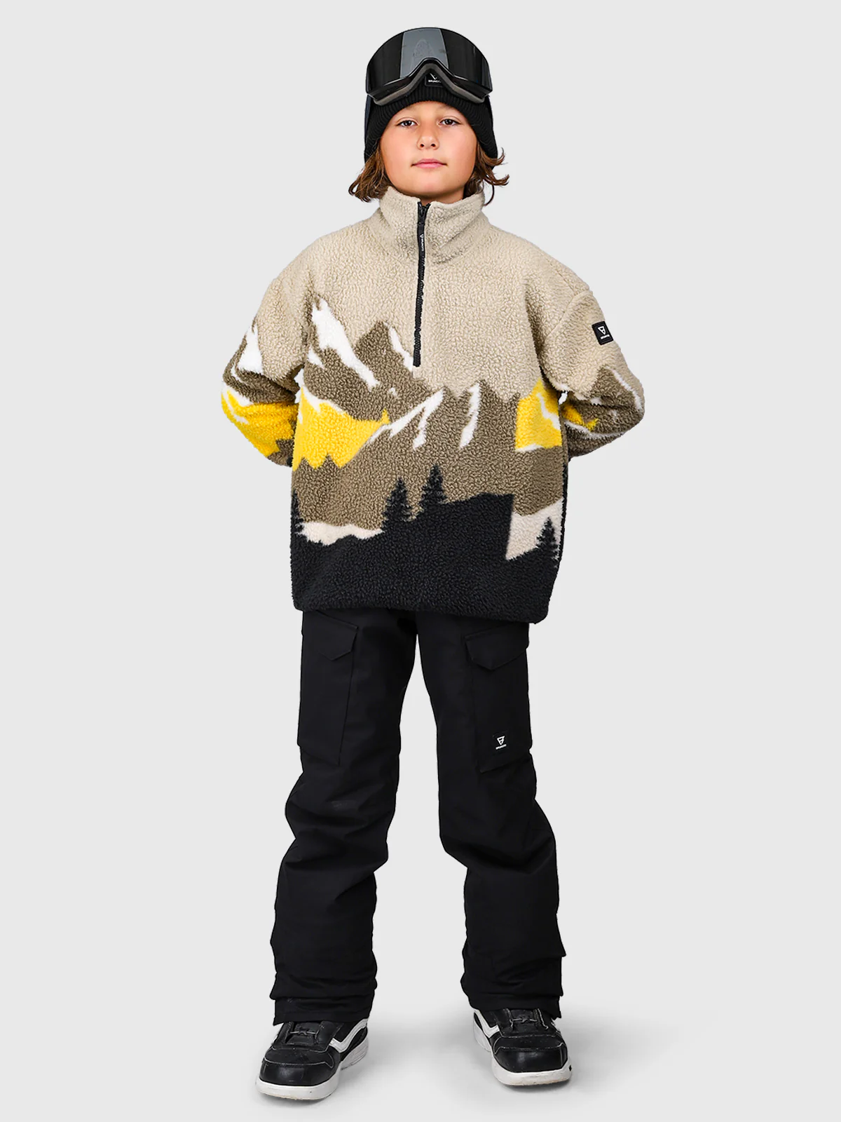 Rodrigy-Print Boys Fleece | Black - Image 5