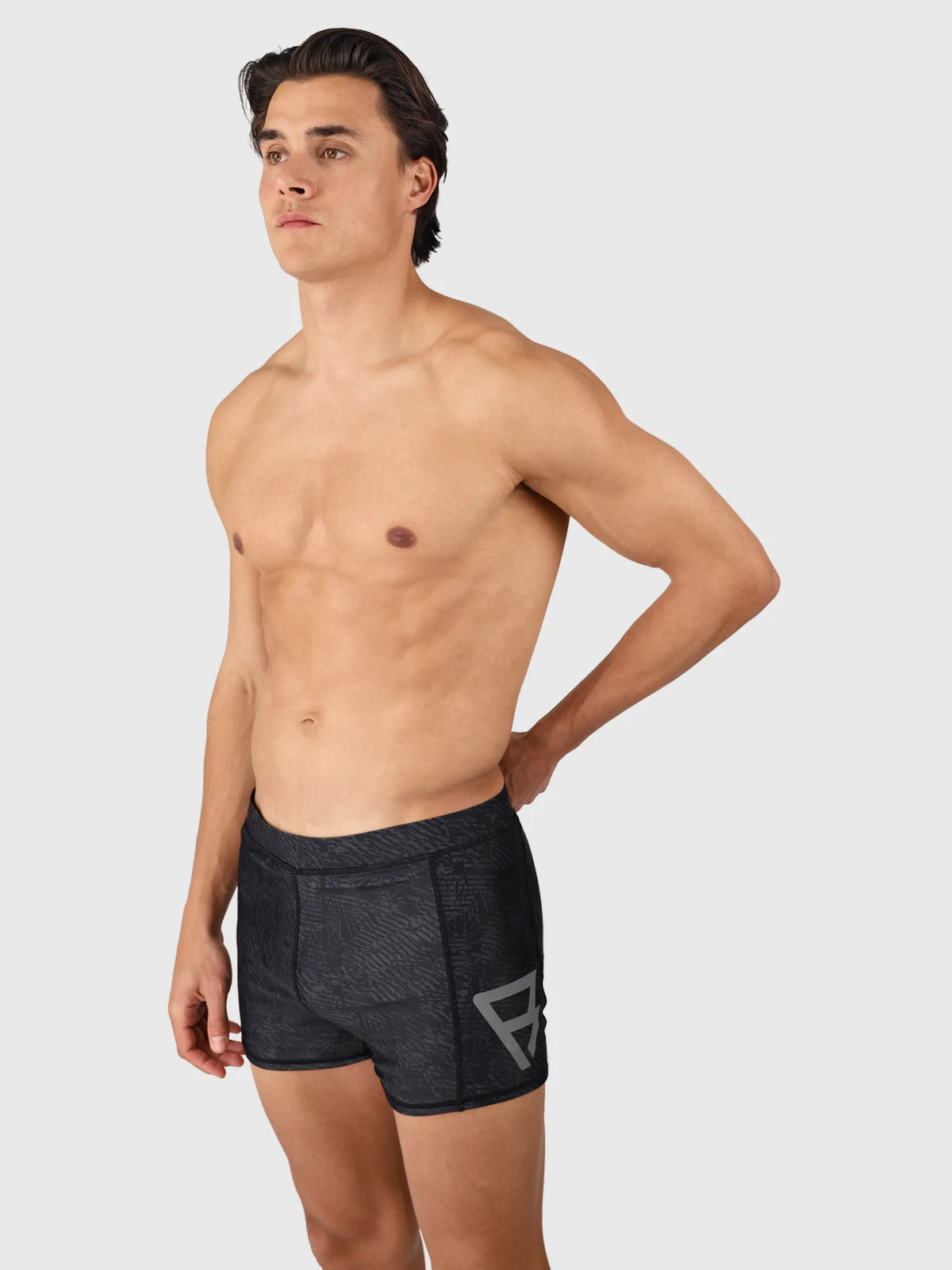 Samier-Reflection Men Swim Trunks | Black - Image 5