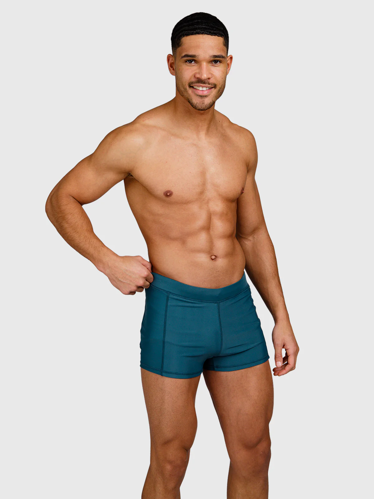 Samier-Logo Men Swim Trunks | Mediterranea - Image 3