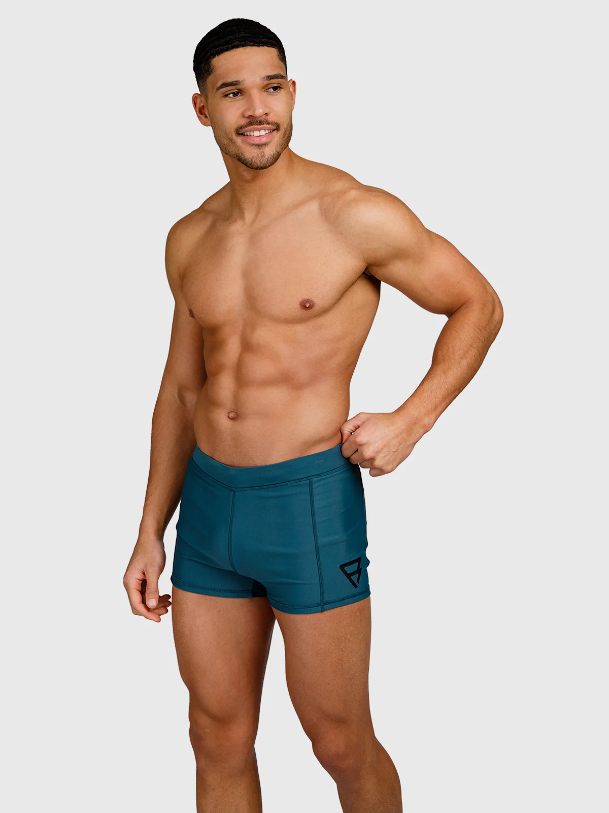 Samier-Logo Men Swim Trunks | Mediterranea - Image 4
