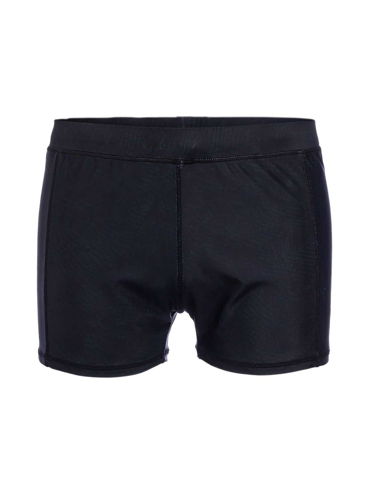 Samier-Print Men Swim Trunks | Black