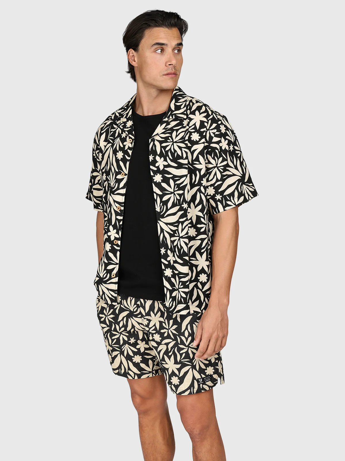 Sanni-Print Men Shirt | Feather Grey - Image 4