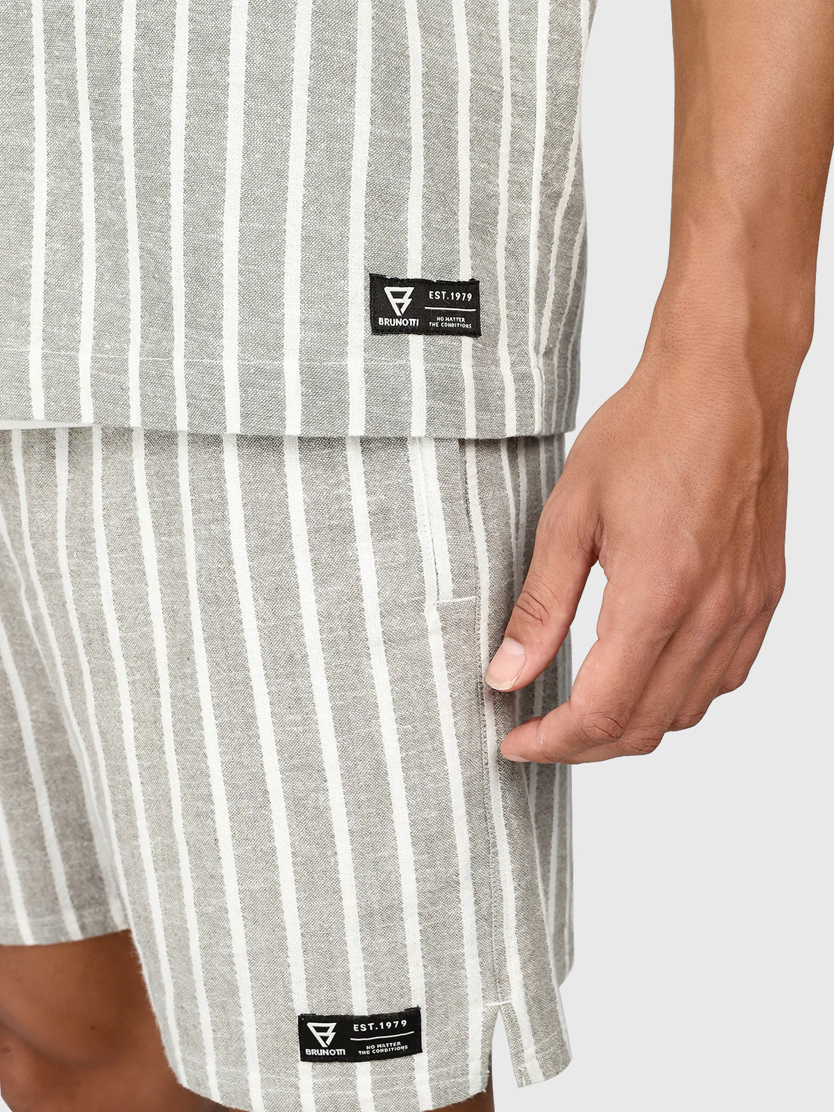 Sanni-Stripe Men Shirt | Snow - Image 11