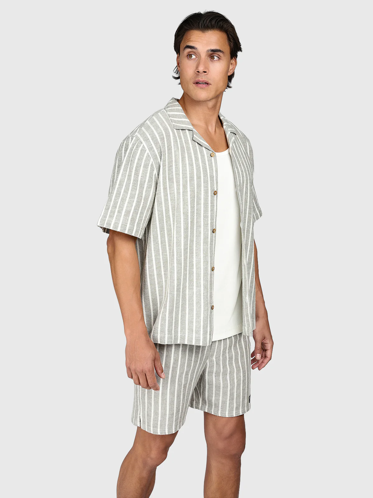 Sanni-Stripe Men Shirt | Snow - Image 3