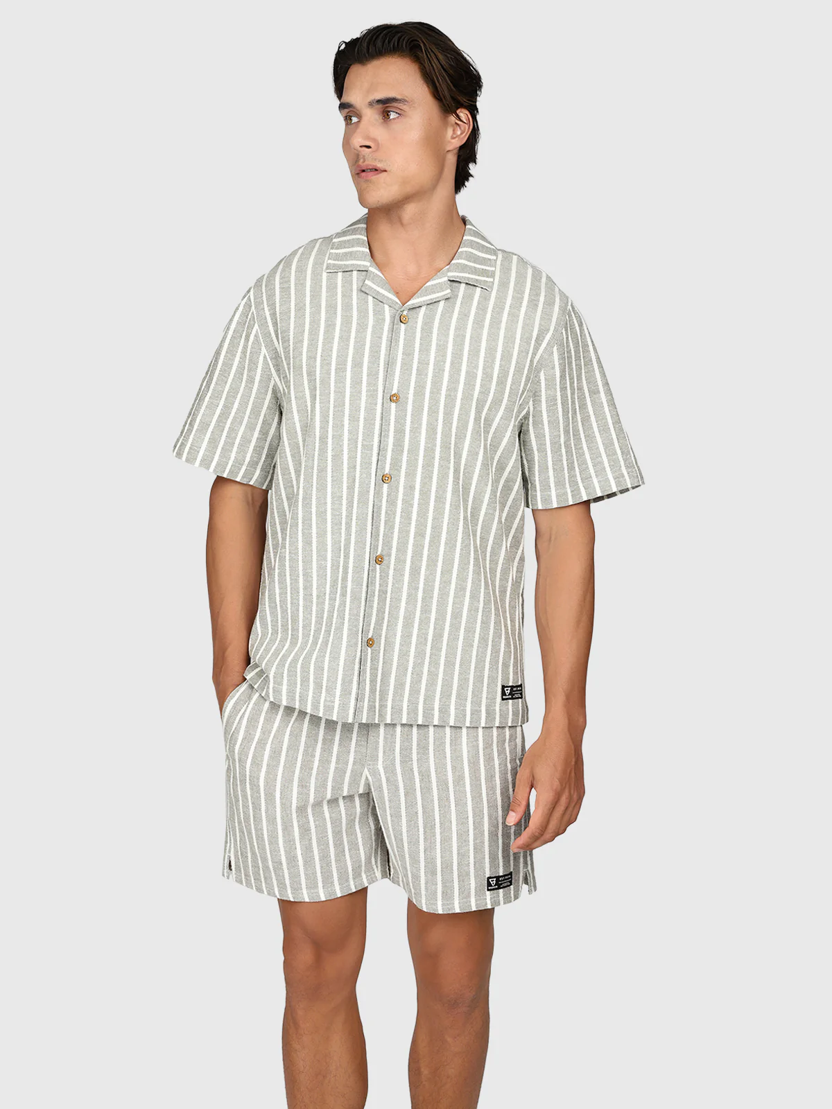 Sanni-Stripe Men Shirt | Snow - Image 5