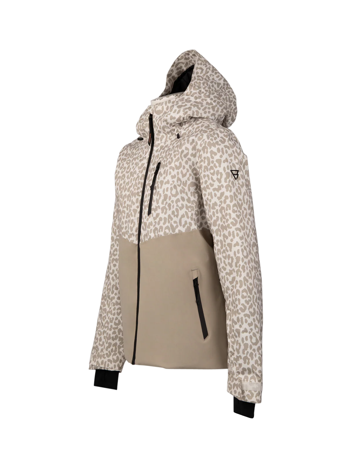 Scialena-Print Women Snow Jacket | Leopard Snow - Image 9