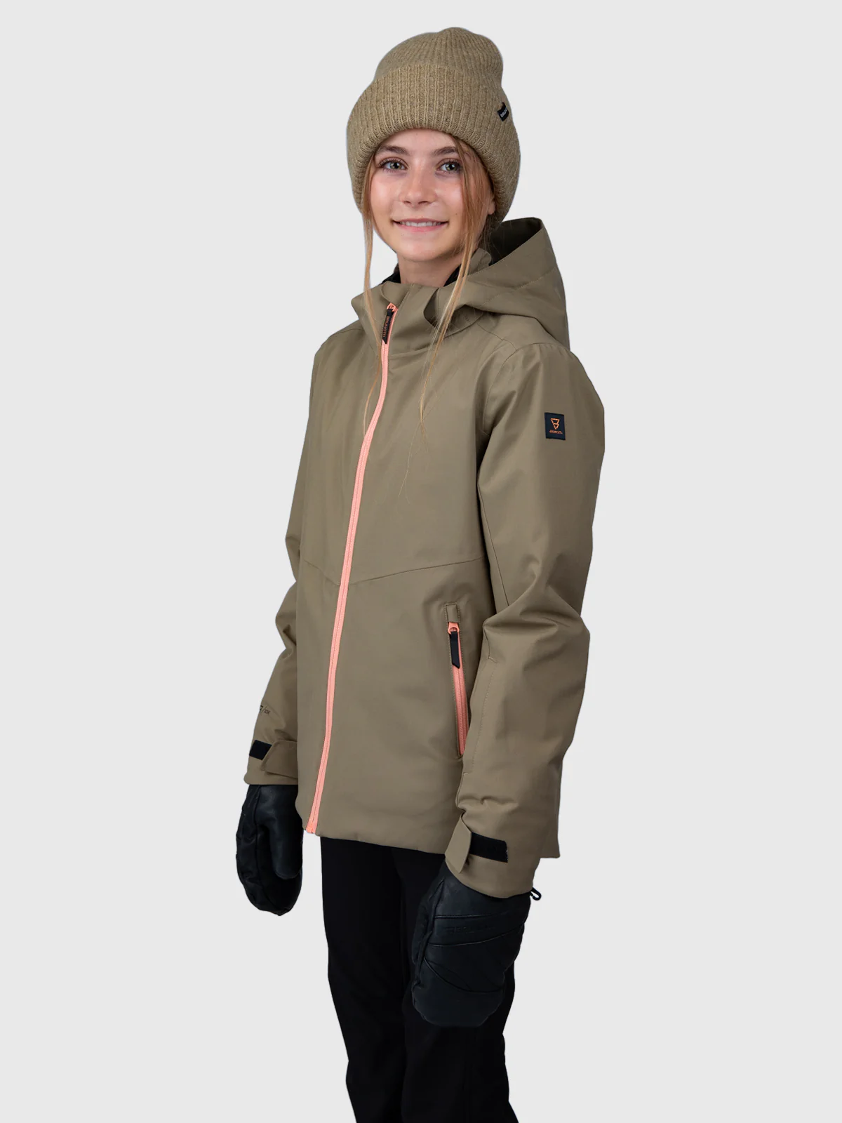 Scialeny Girls Snow Jacket | Dusky Green - Image 4