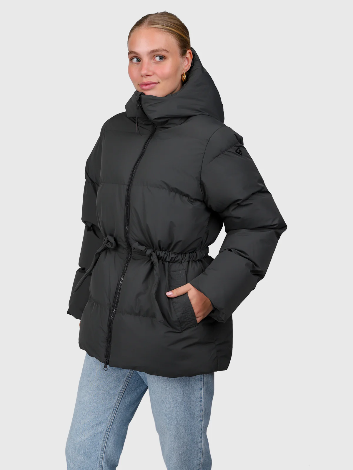 Shorelines Women Jacket | Pirate Black - Image 4