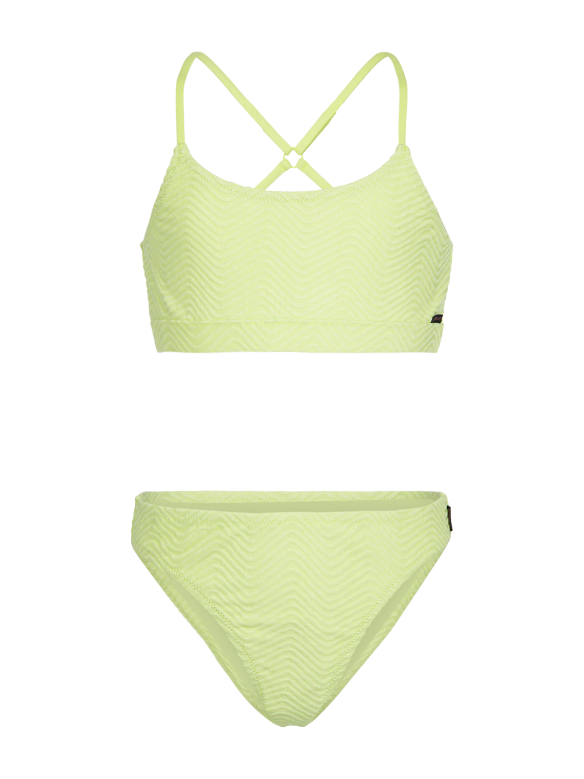 Sofia-Chevron Girls Bikini | Daiquiri Green