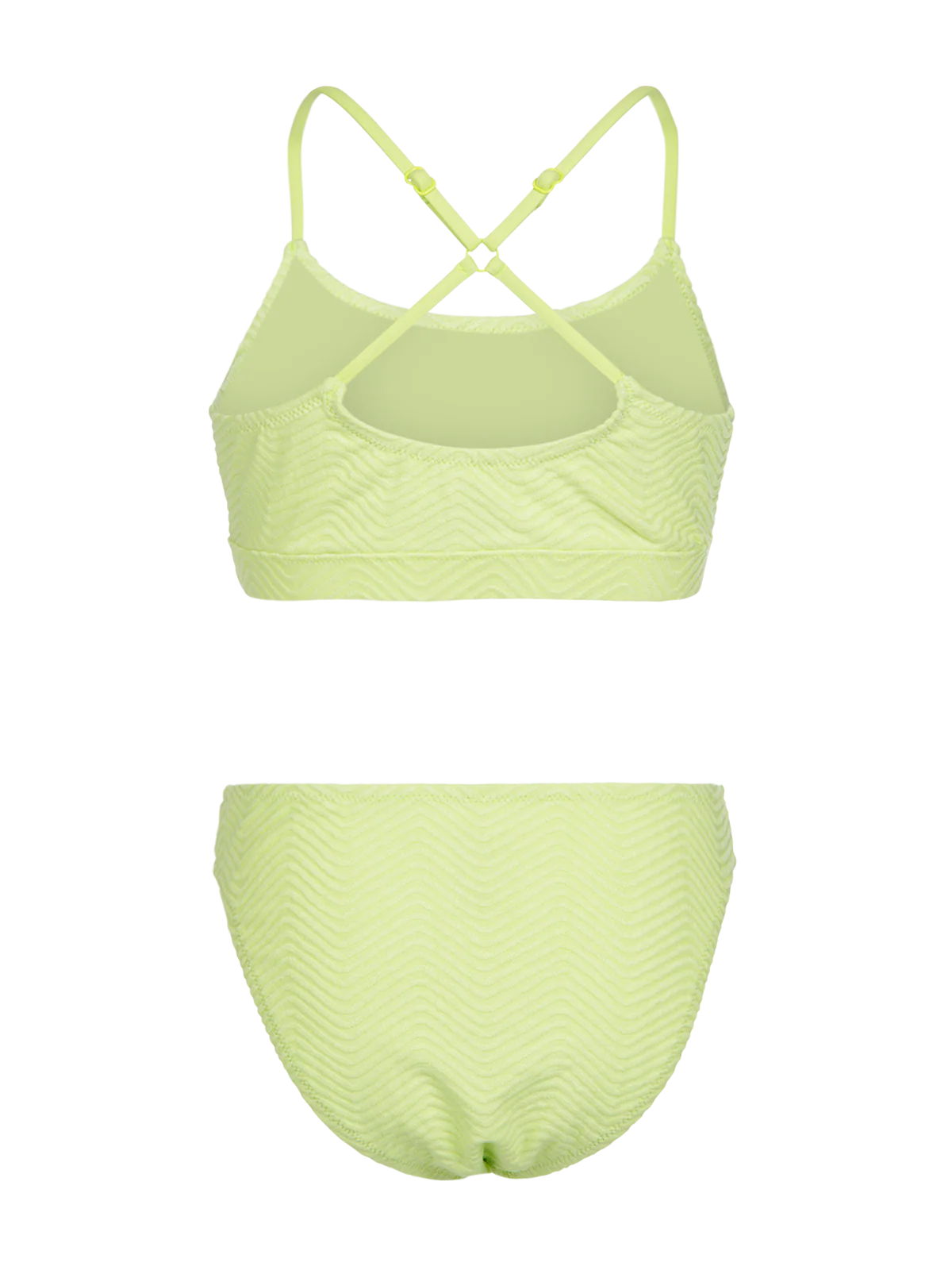 Sofia-Chevron Girls Bikini | Daiquiri Green - Image 2