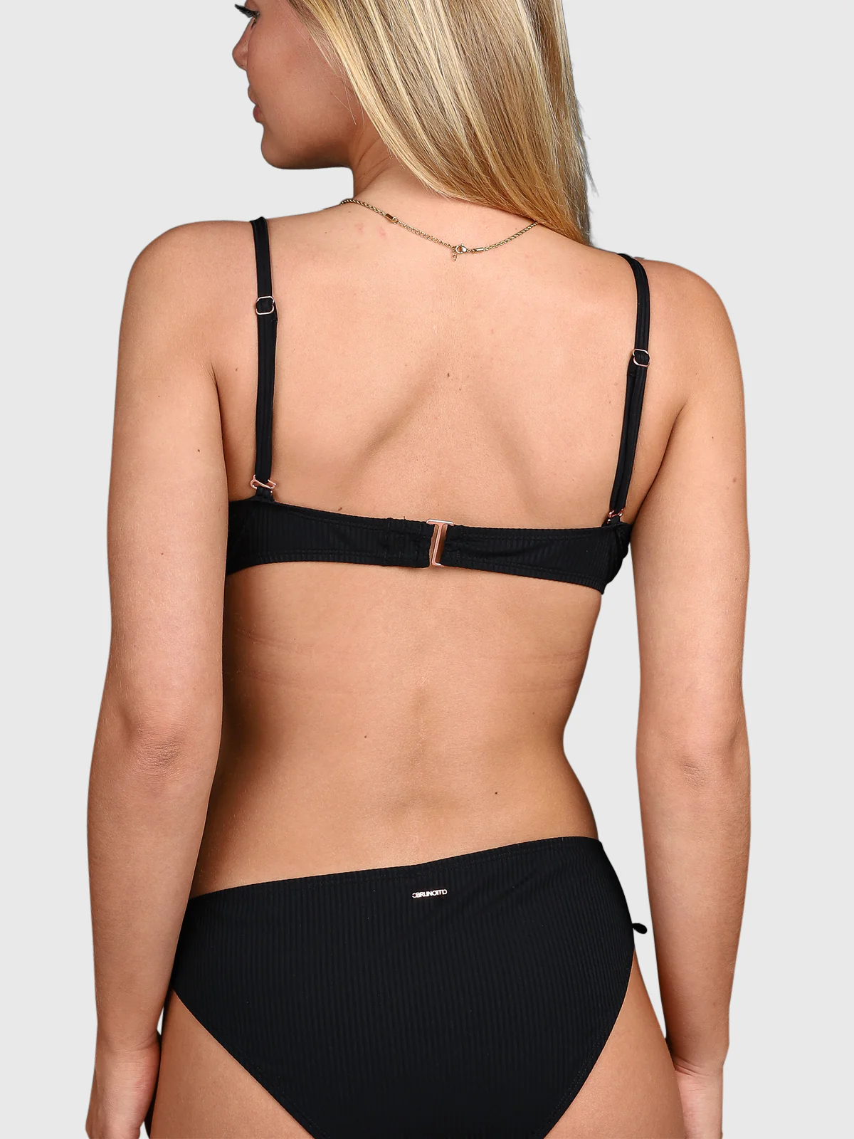 Stefana-Rib Women Bikini Top | Black - Image 10